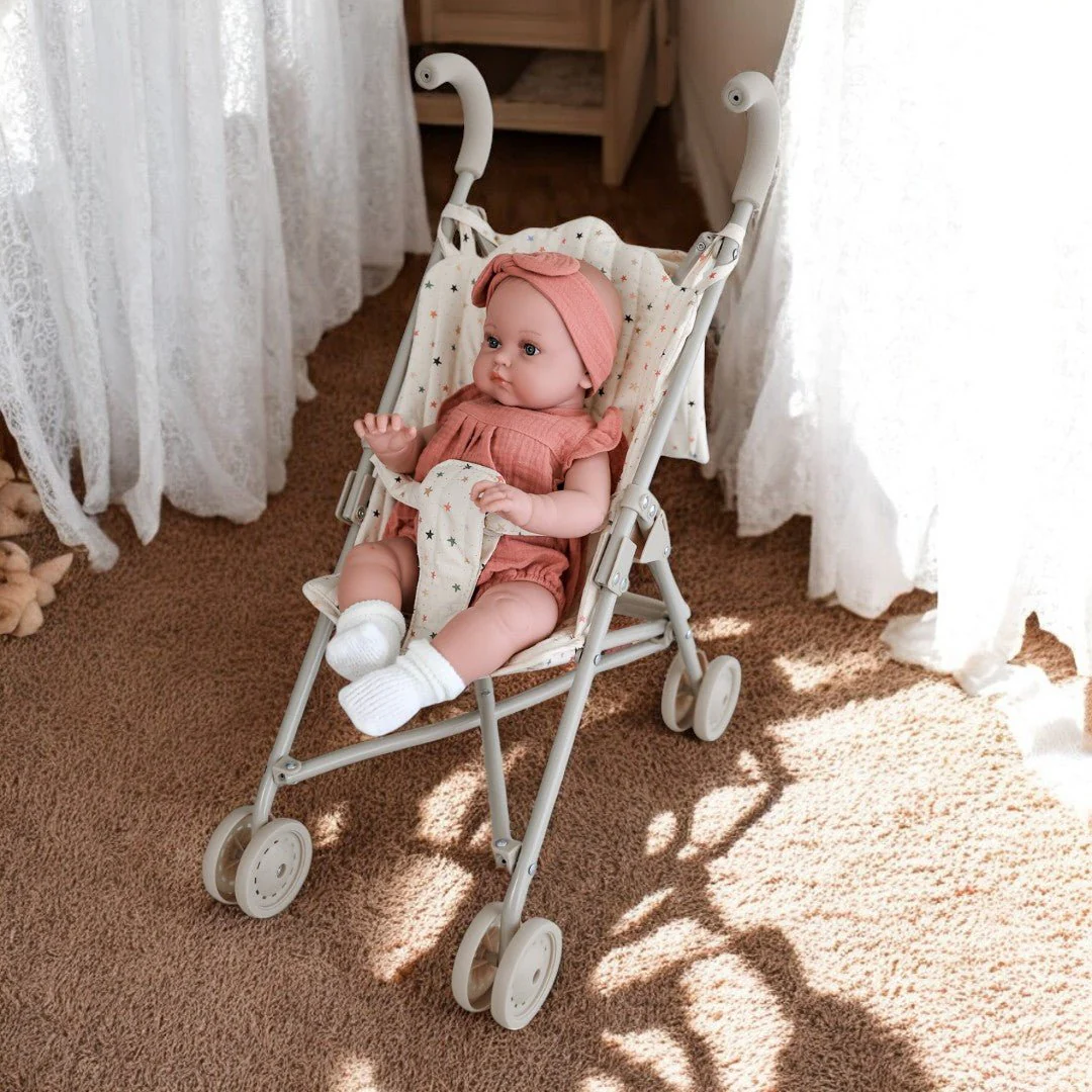Konges Sloejd | Baby Doll Stroller - Multi Star - Image 6