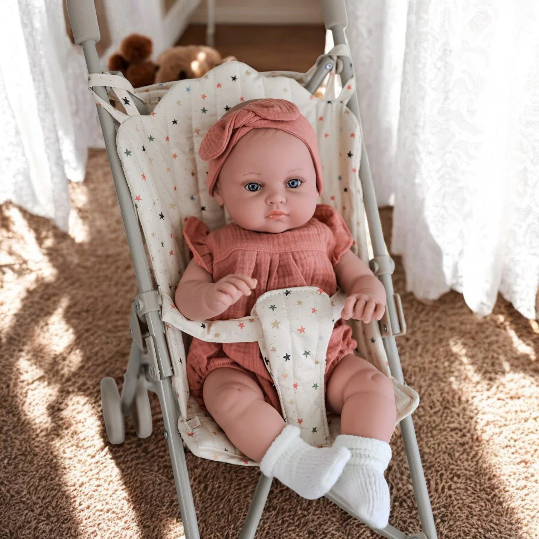 Konges Sloejd | Baby Doll Stroller - Multi Star - Image 7
