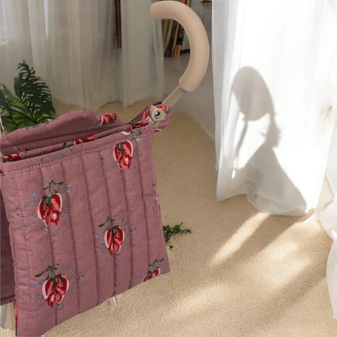 Konges Sloejd | Baby Doll Stroller - Vita Rosa Blush Glitter - Image 4