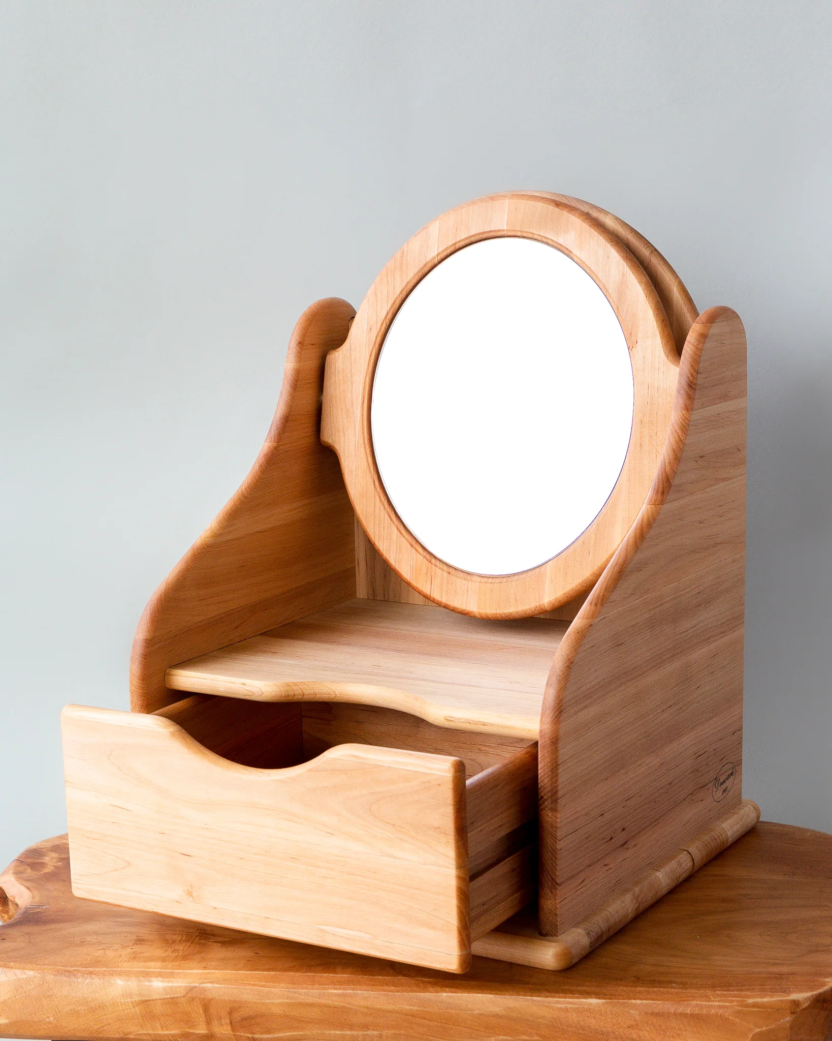 Wooden Toy Vanity Table - Natural - Image 2