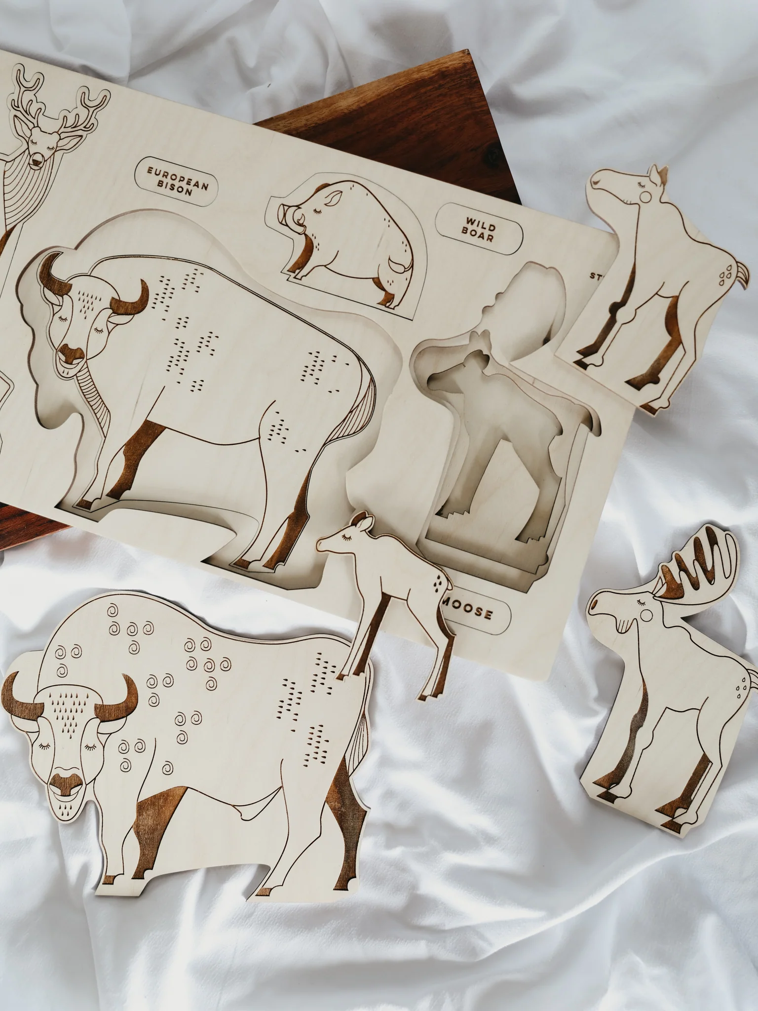 Forest Animals Wooden Puzzle - Image 2