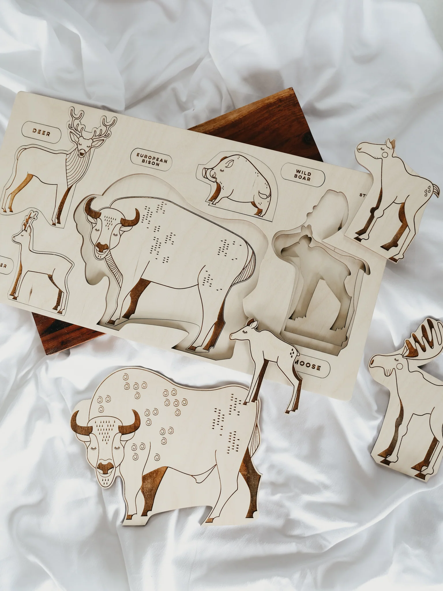 Forest Animals Wooden Puzzle - Image 3