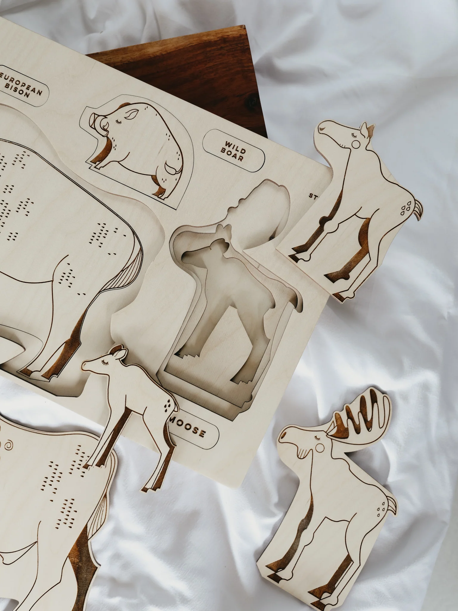 Forest Animals Wooden Puzzle - Image 4