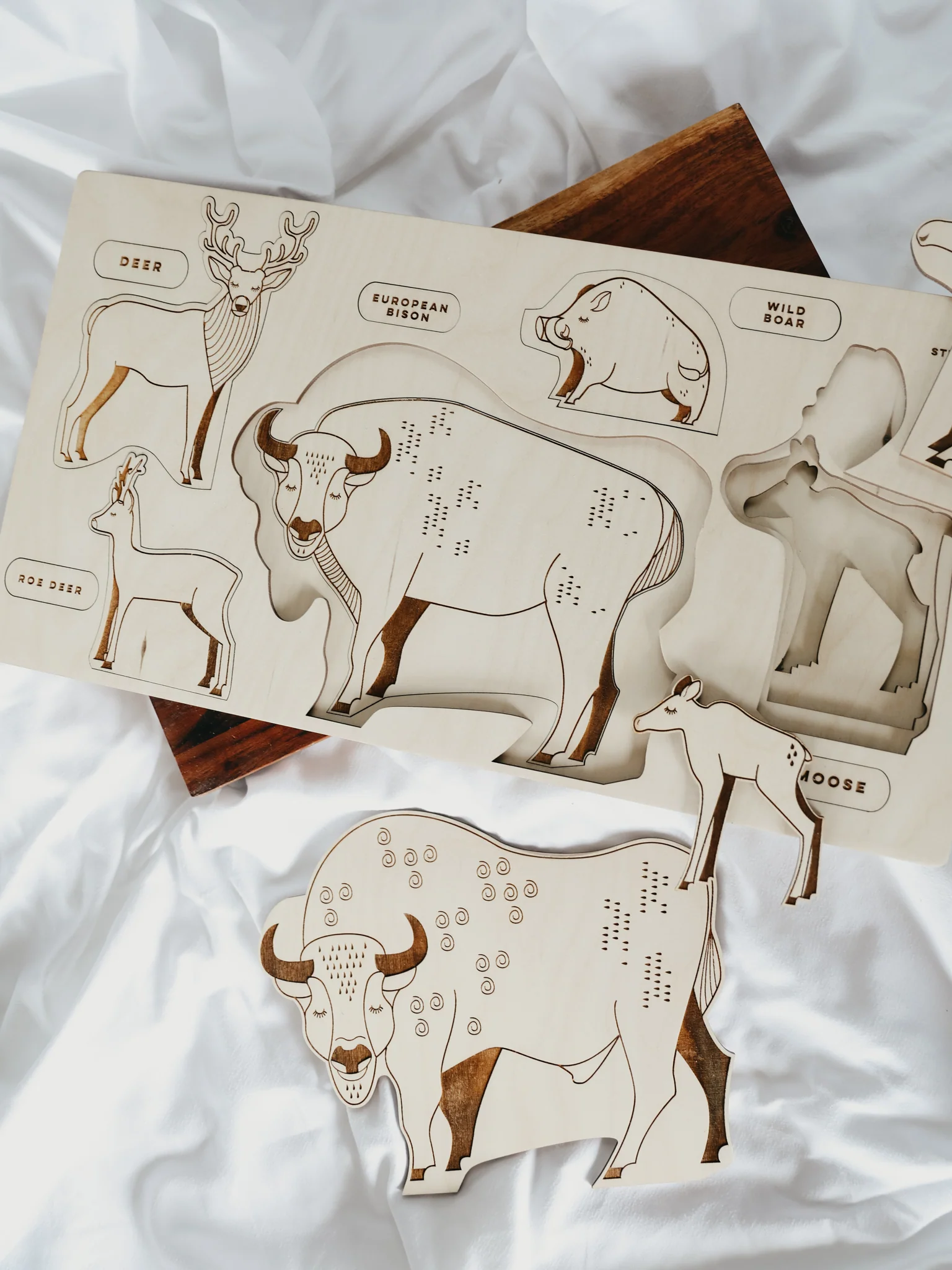 Forest Animals Wooden Puzzle - Image 5