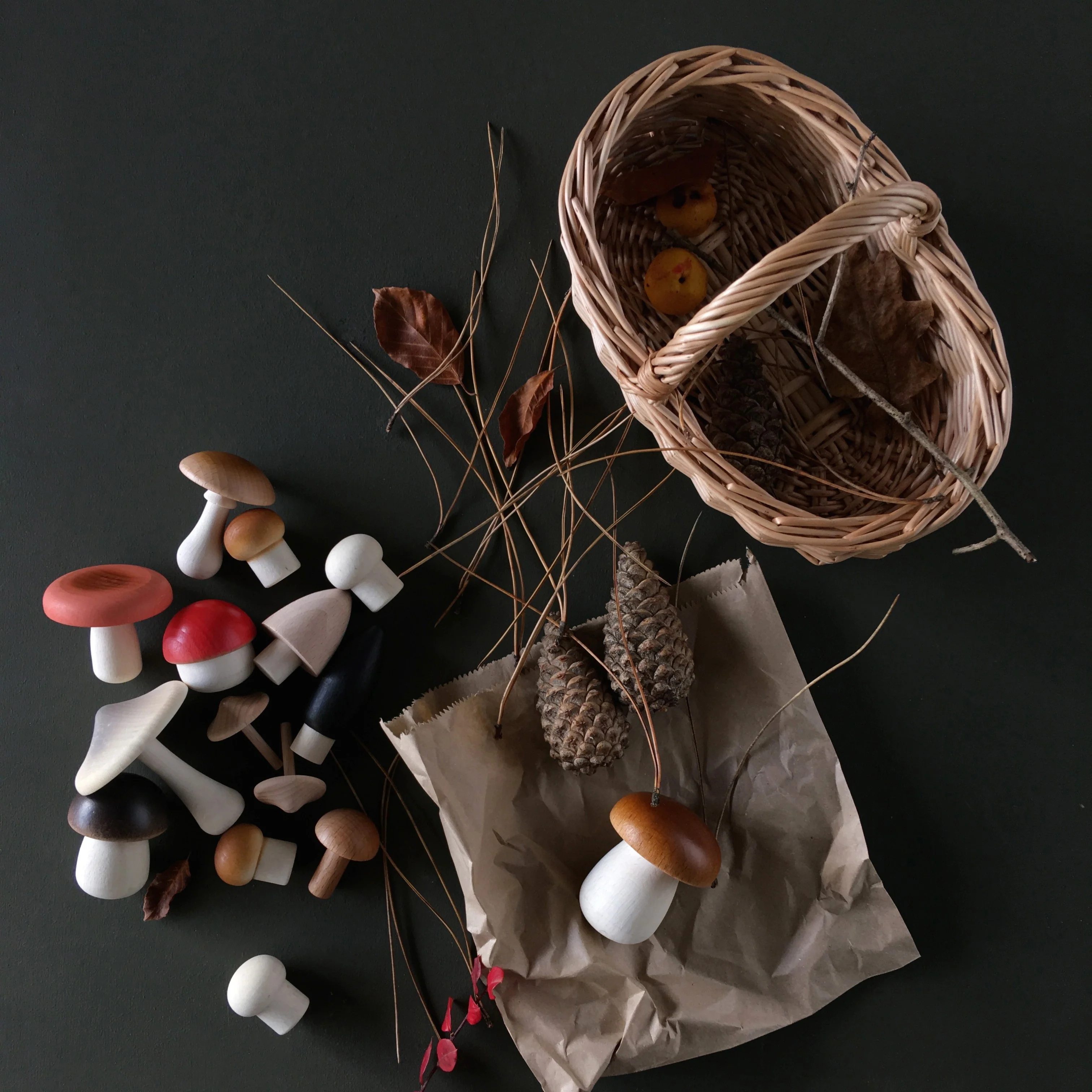 Moon Picnic | Forest Mushrooms Basket - Image 5