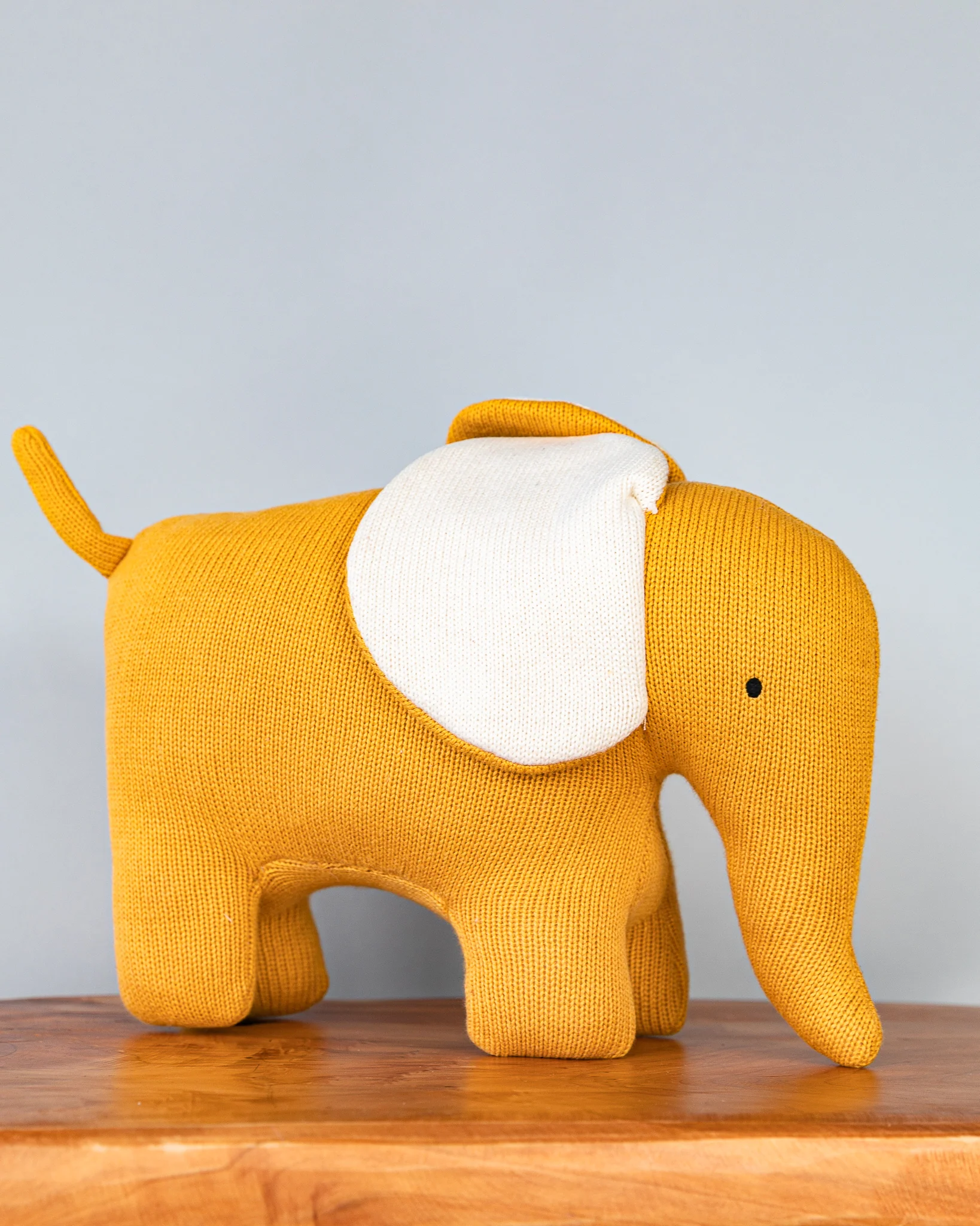 Hand-made Elephant Toy | Mustard - Image 2
