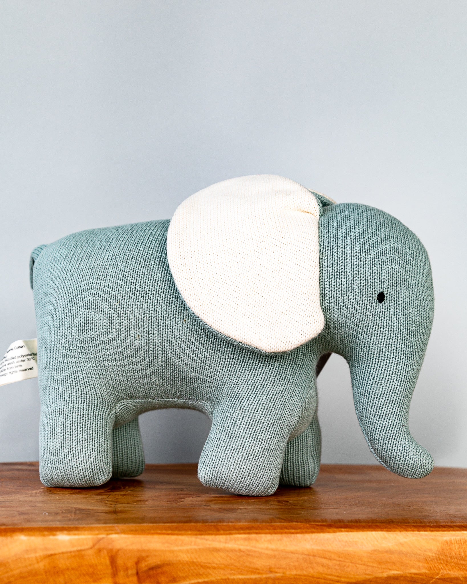 Hand-made Elephant Toy | Teal - Image 2