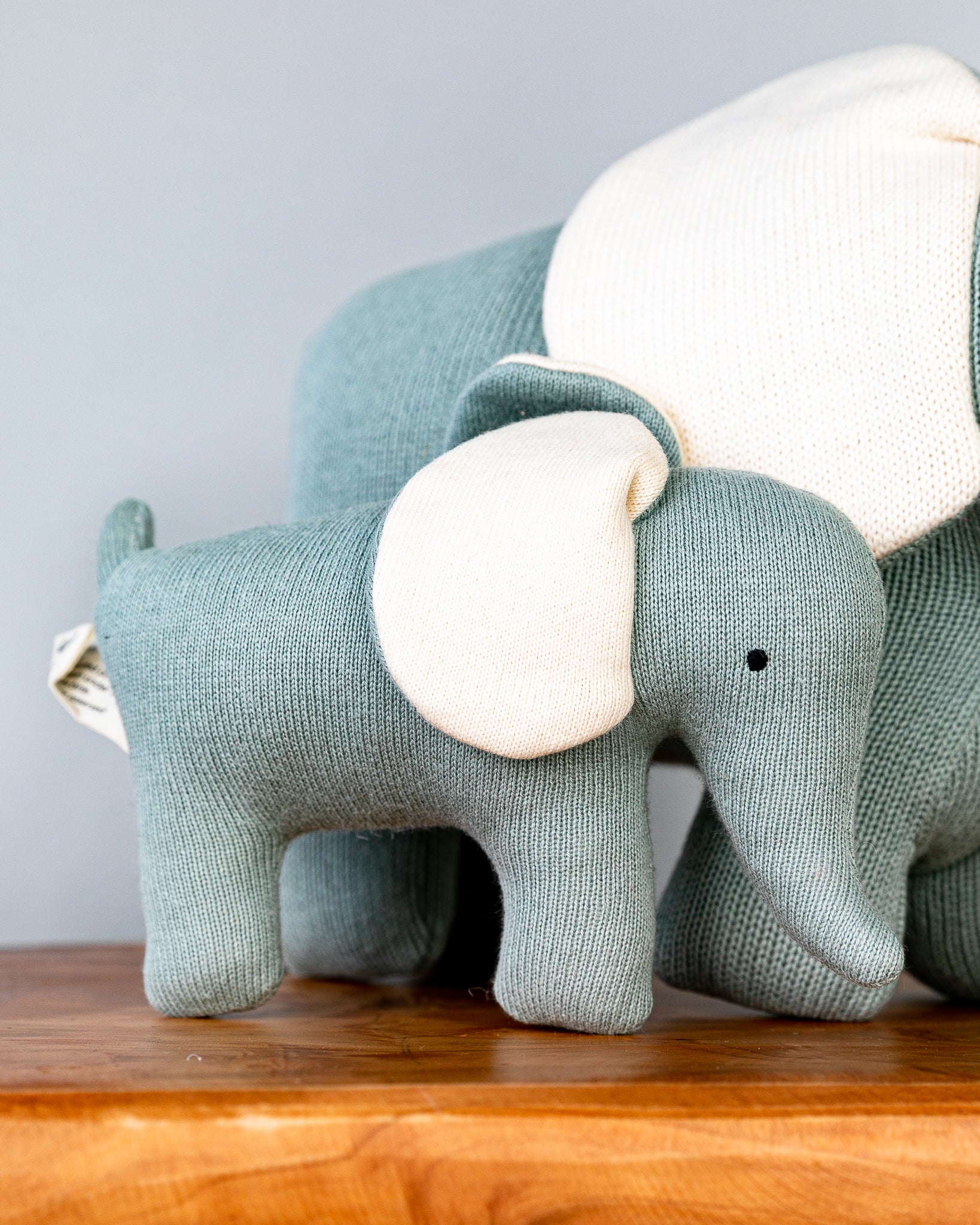 Hand-made Elephant Toy | Teal - Image 3