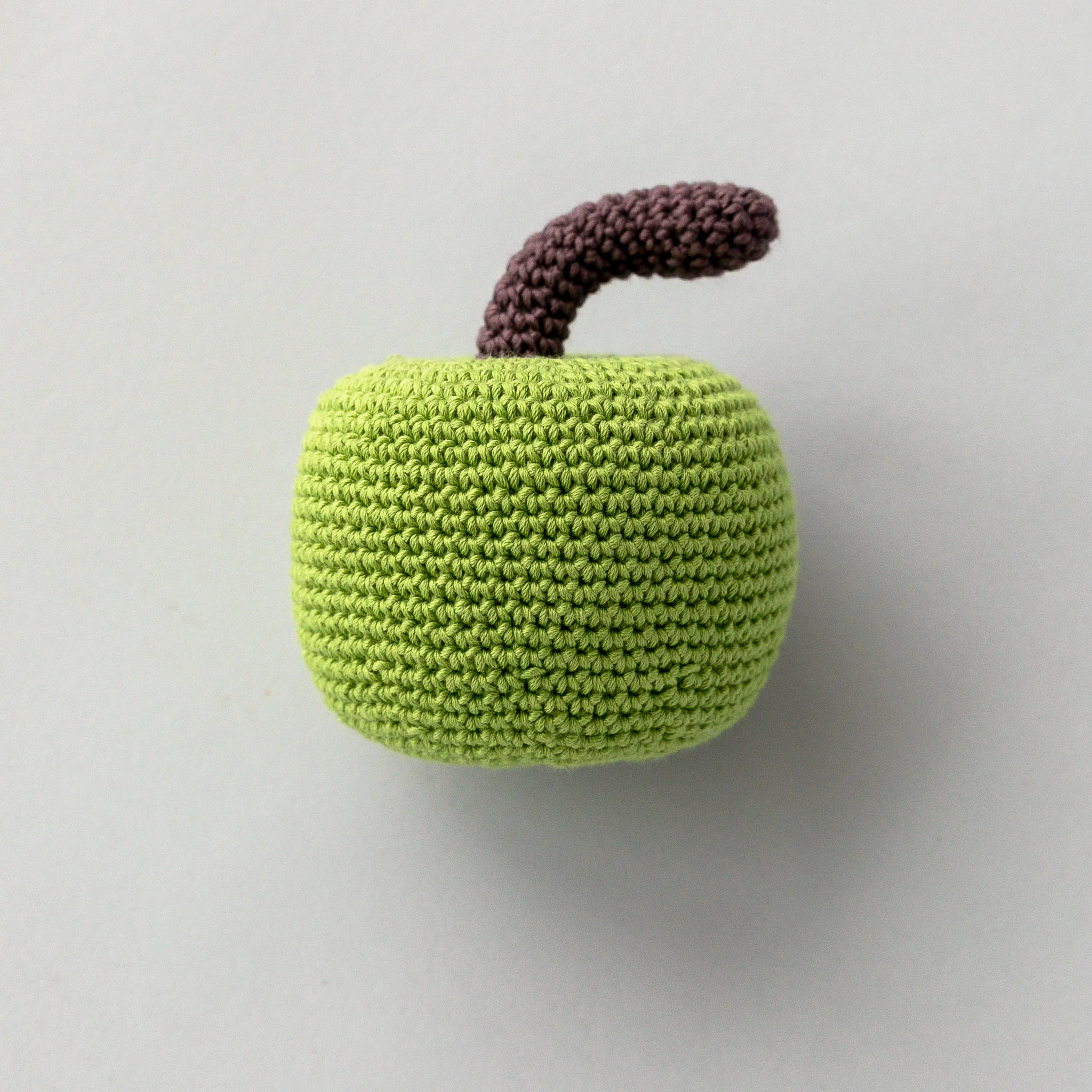 Handmade Apple Rattle, Play Food - Image 3