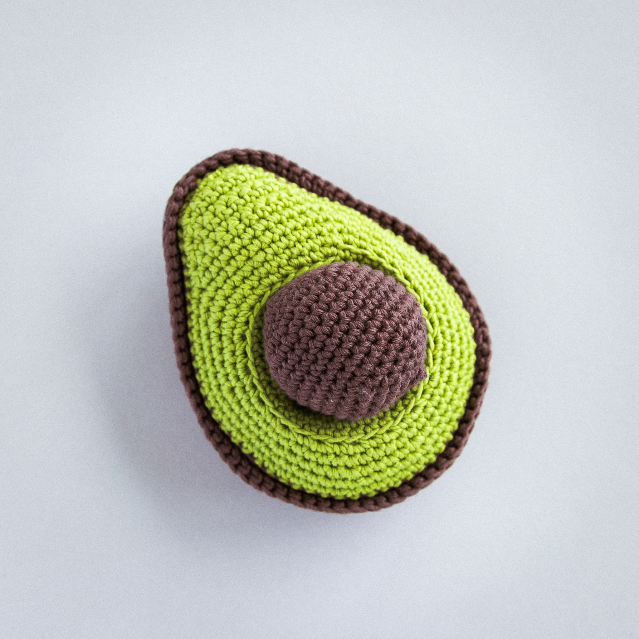 Handmade Avocado Rattle, Play Food - Image 2