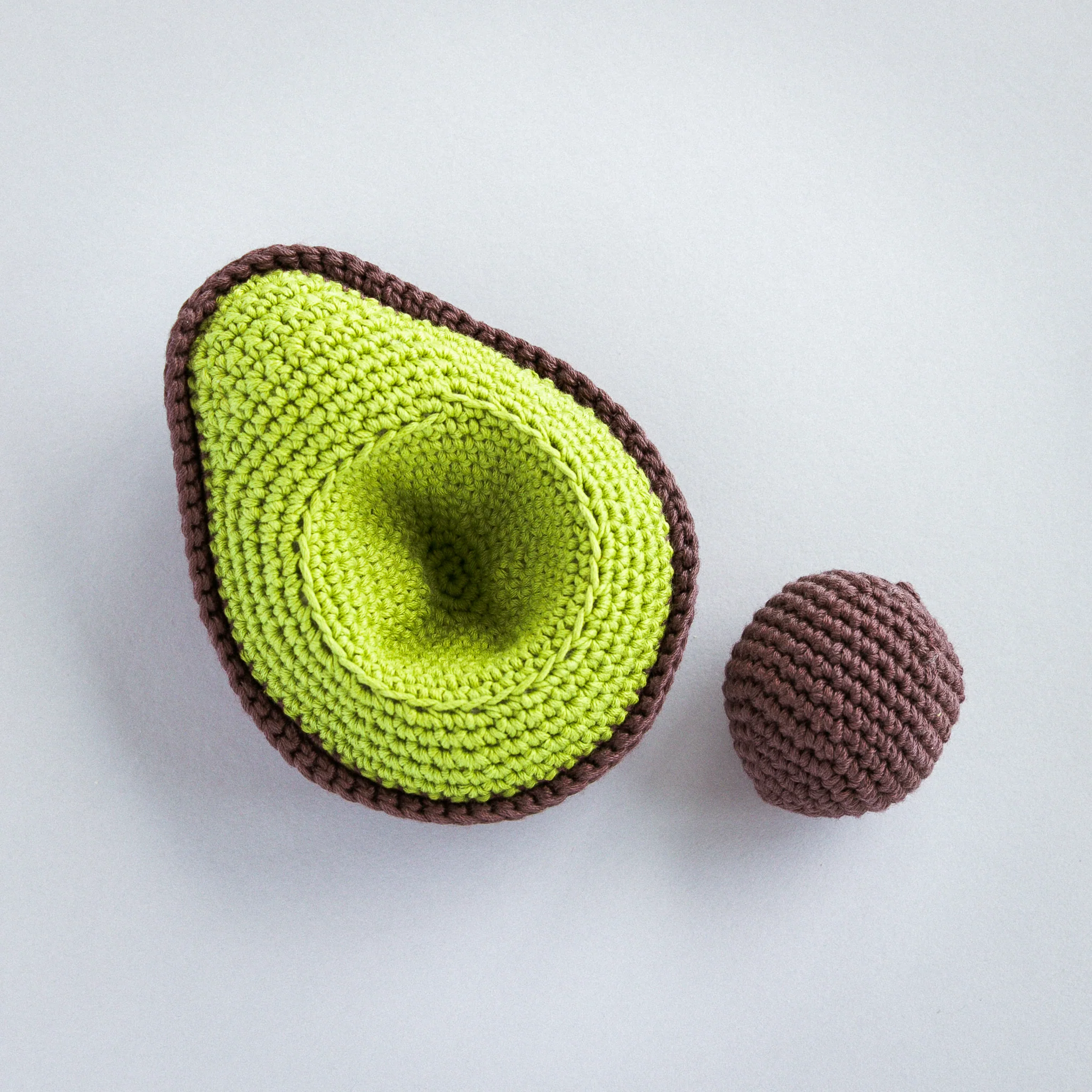 Handmade Avocado Rattle, Play Food - Image 3