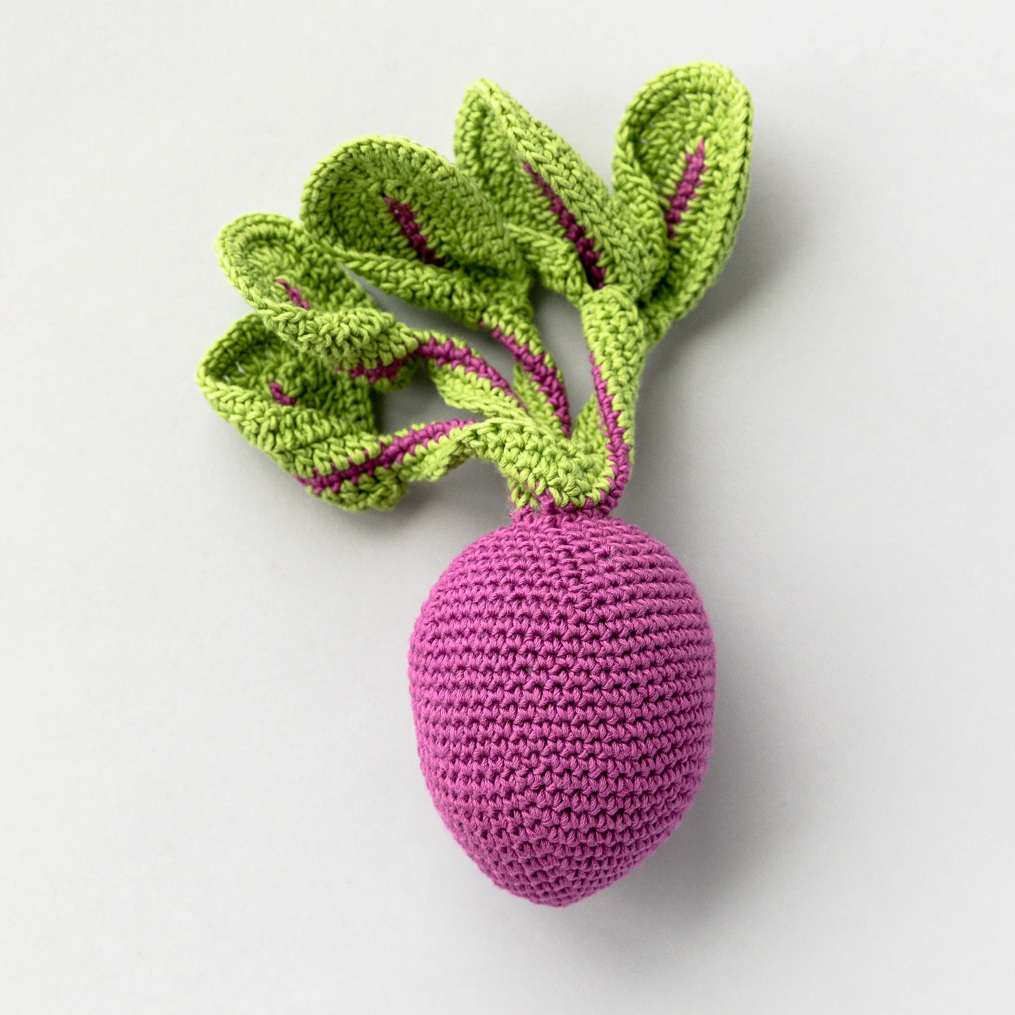 Handmade Beetroot Rattle, Play Food - Image 2
