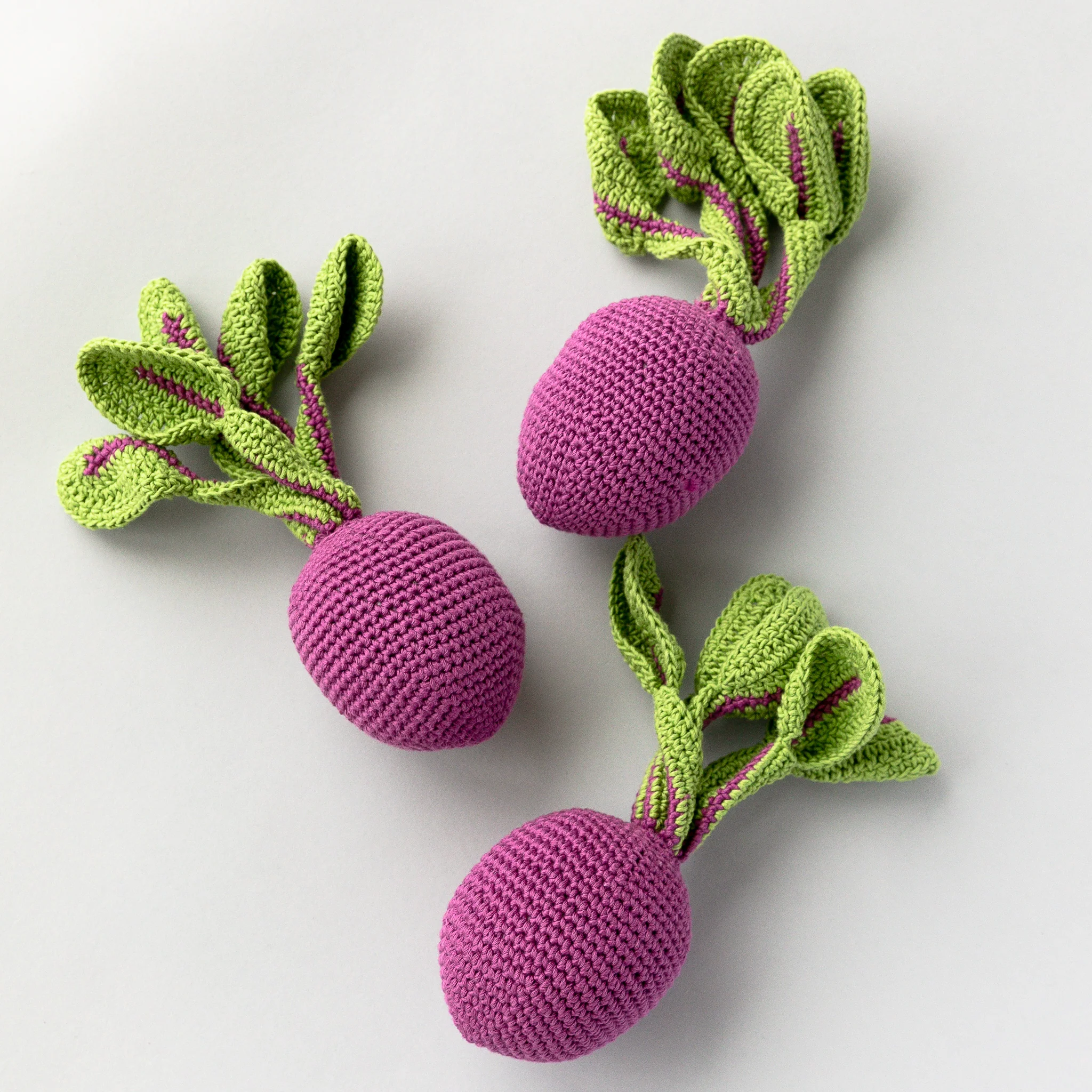 Handmade Beetroot Rattle, Play Food - Image 3