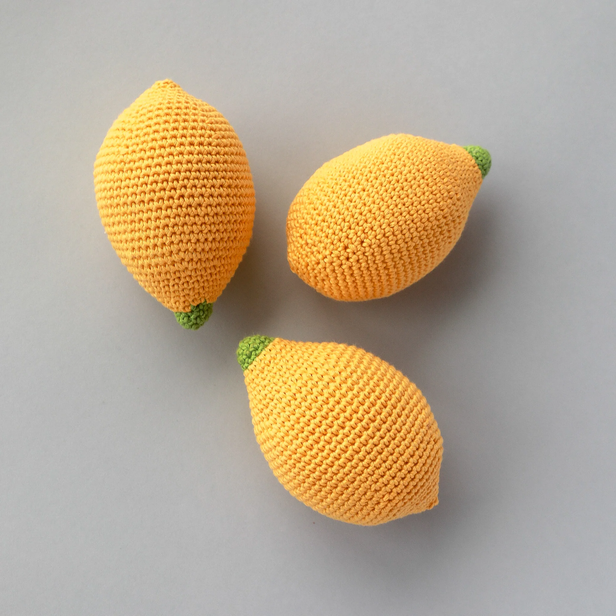 Handmade Lemon Rattle, Play Food - Image 2