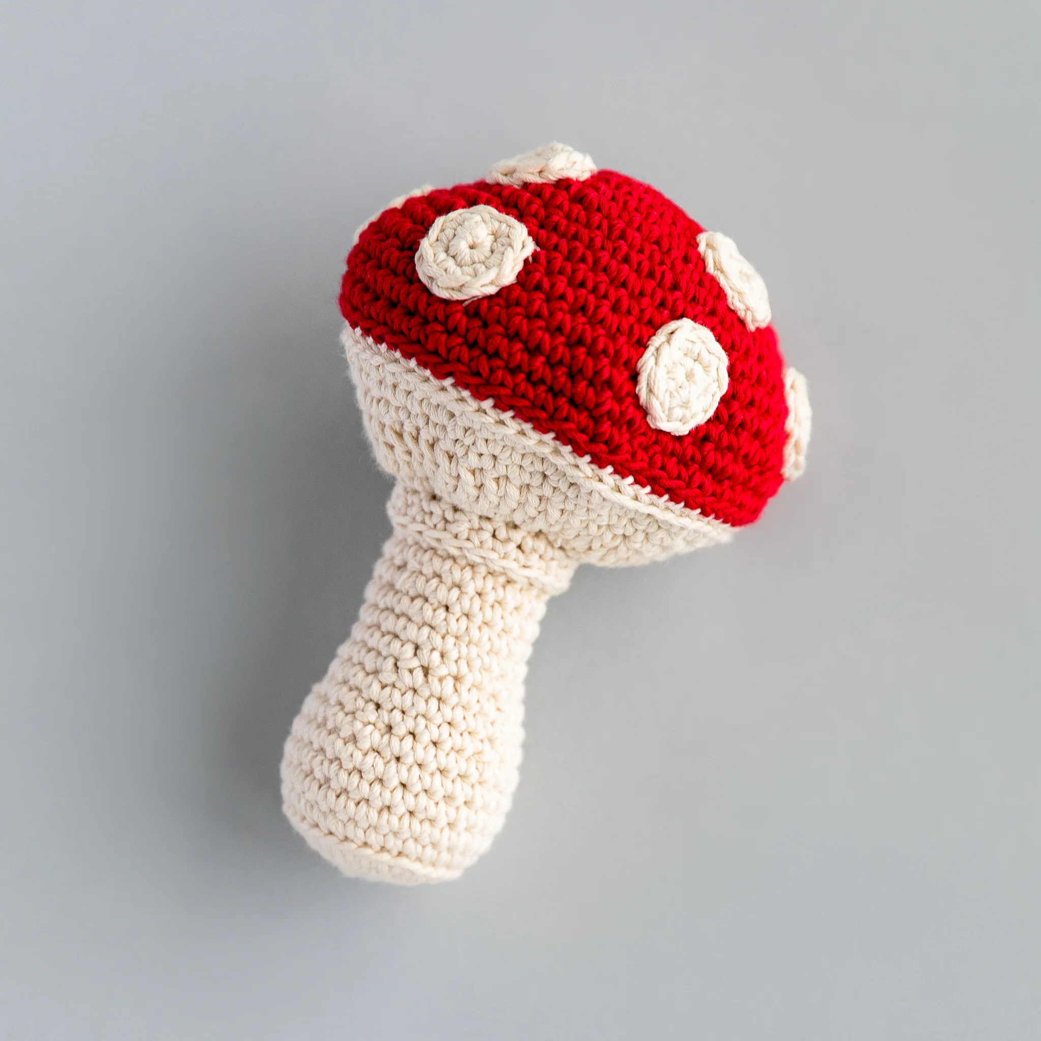Handmade Mushroom Rattle, Play Food - Image 2