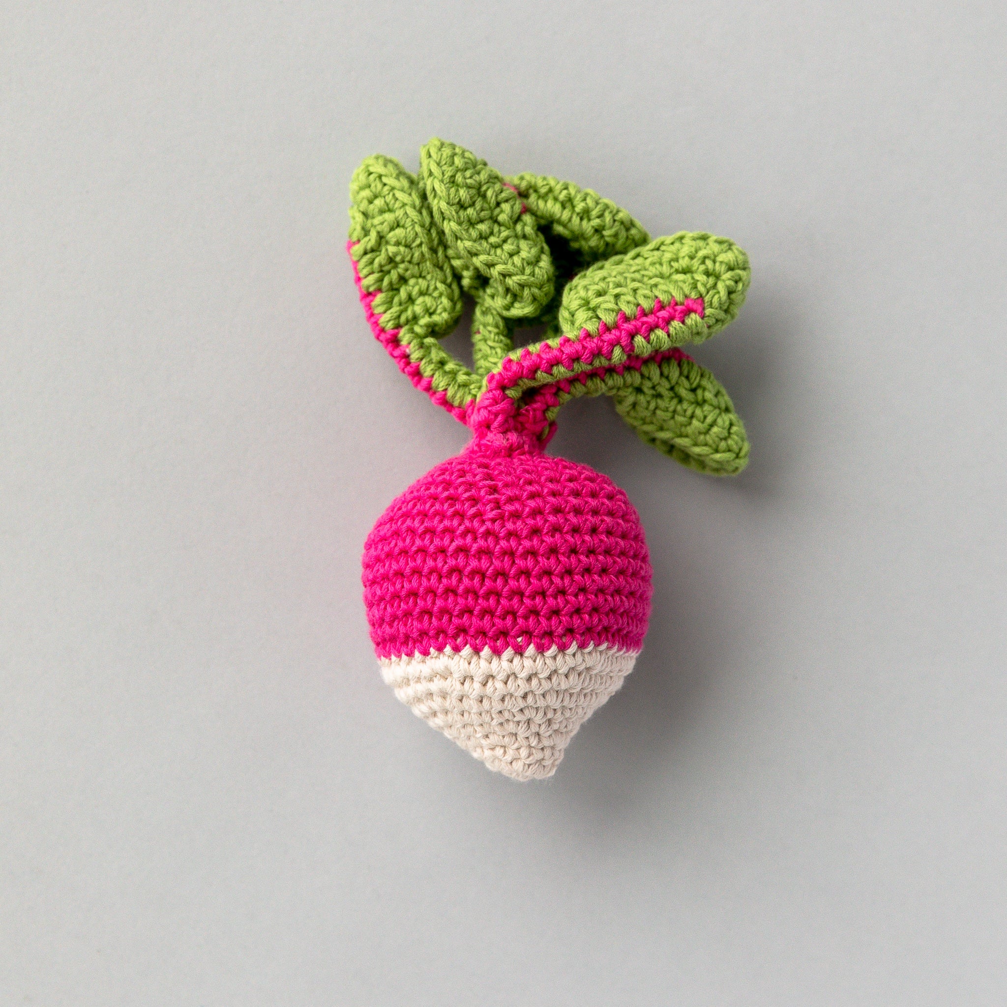 Handmade Radish Rattle, Play Food - Image 2