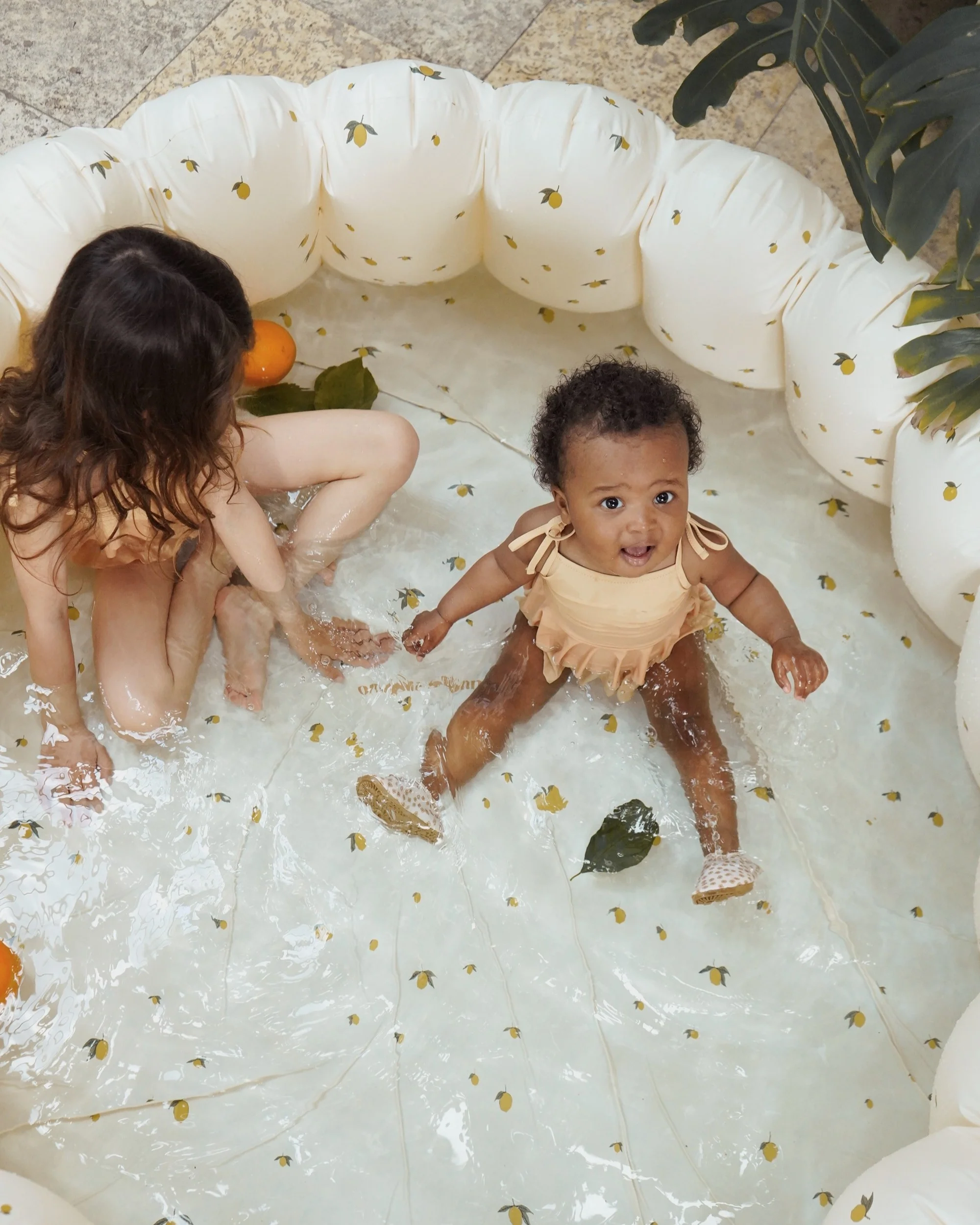 Inflatable Shell Kiddie Pool - Lemon - Image 2