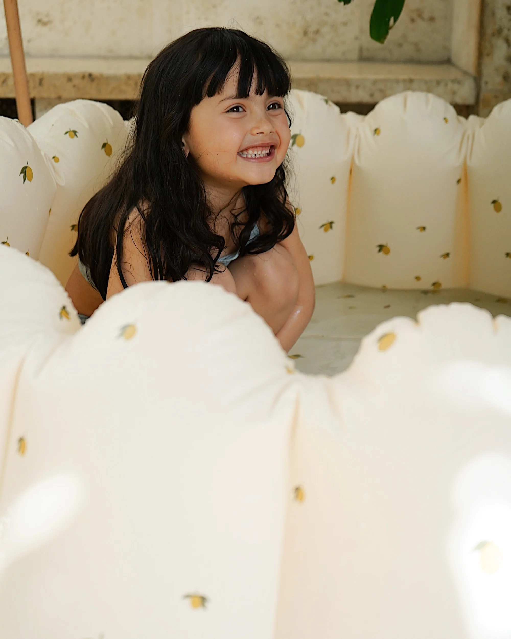 Inflatable Shell Kiddie Pool - Lemon - Image 5