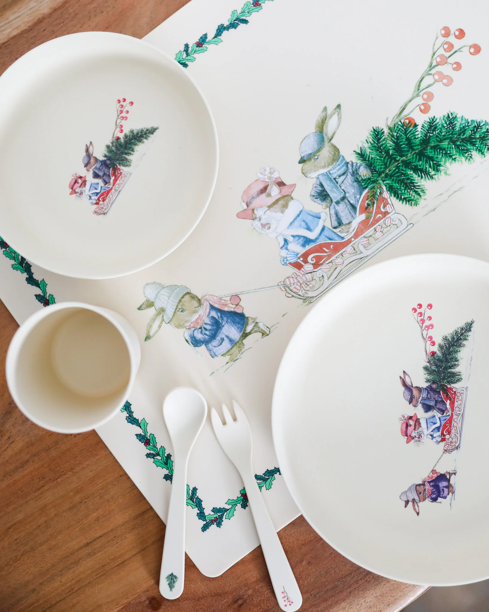Konges Sloejd | Kids Dinner Set - Merry Christmas - Image 2