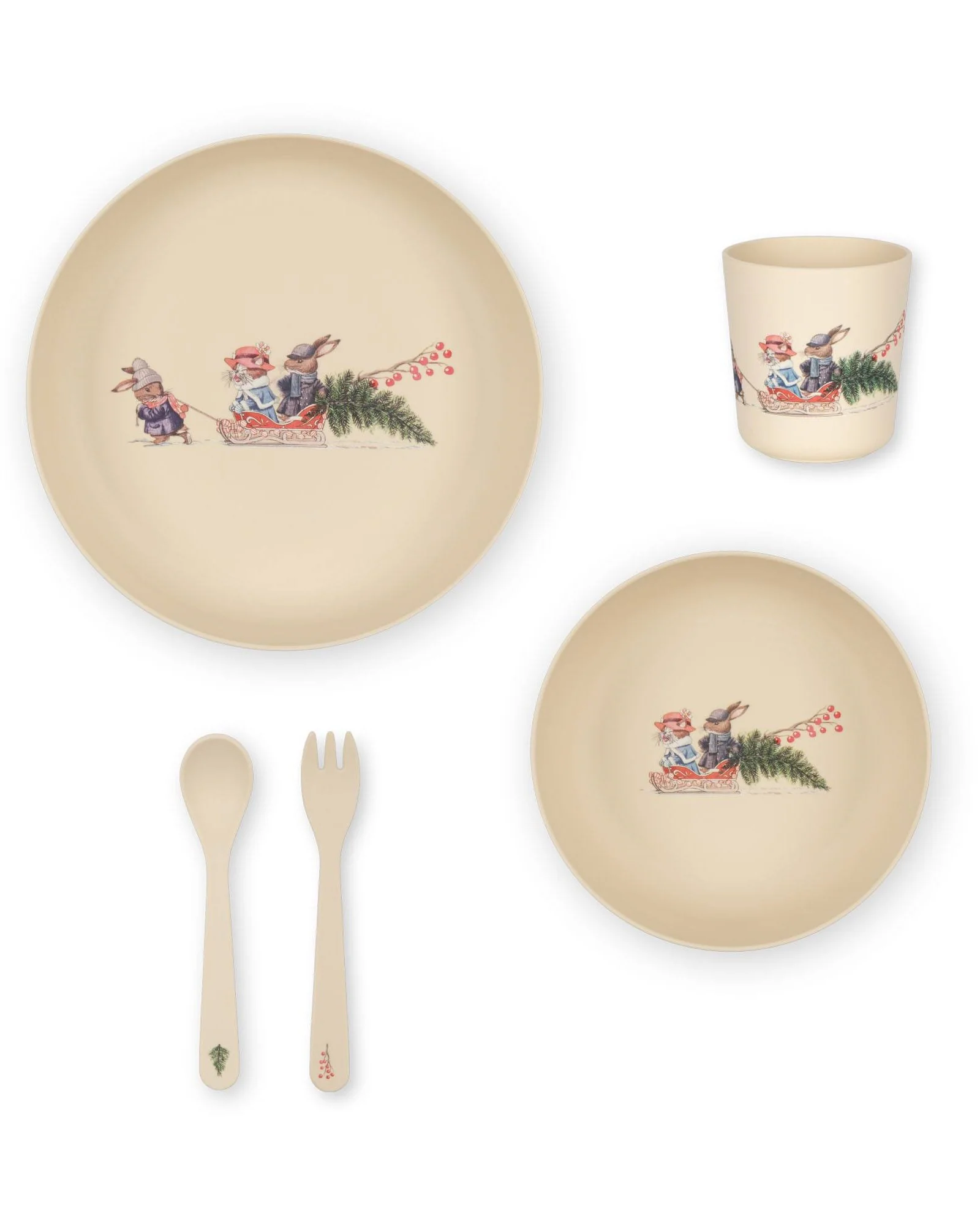 Konges Sloejd | Kids Dinner Set - Merry Christmas - Image 4