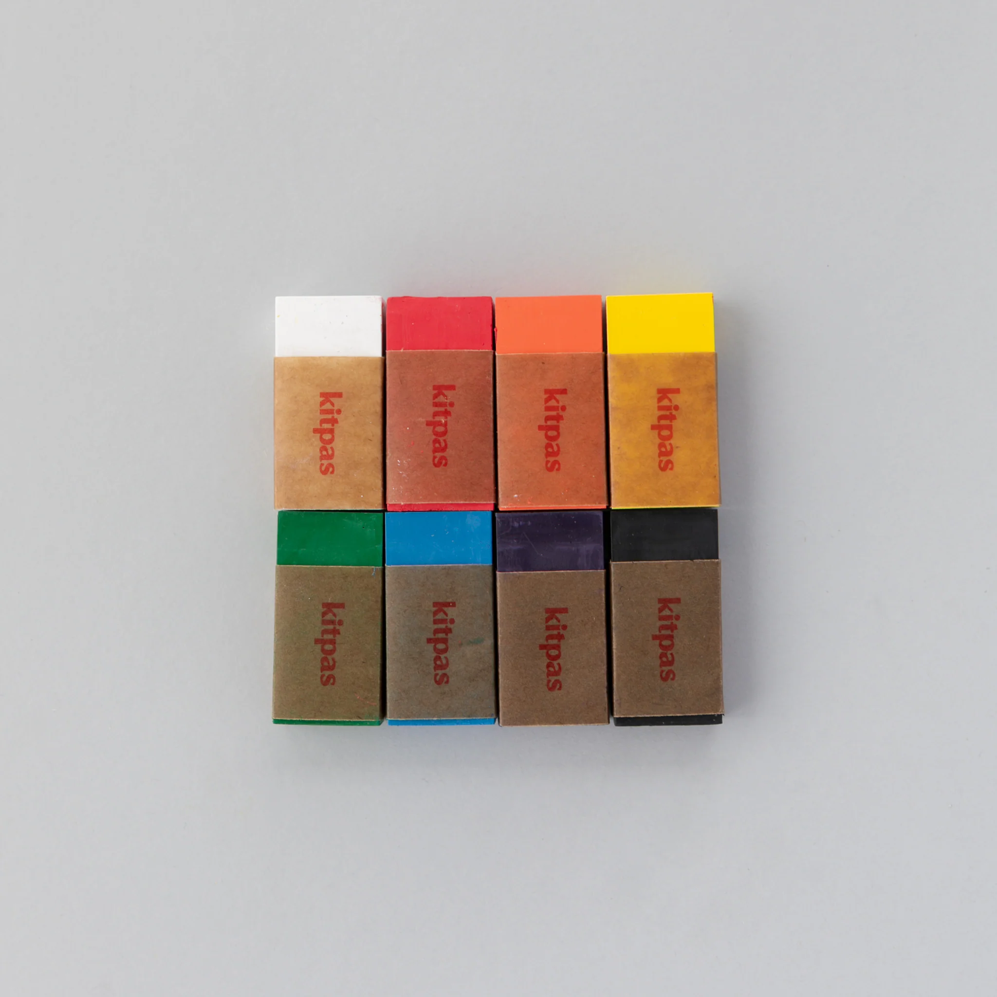 Kitpas Art Block Crayons - 8 colors - Image 2