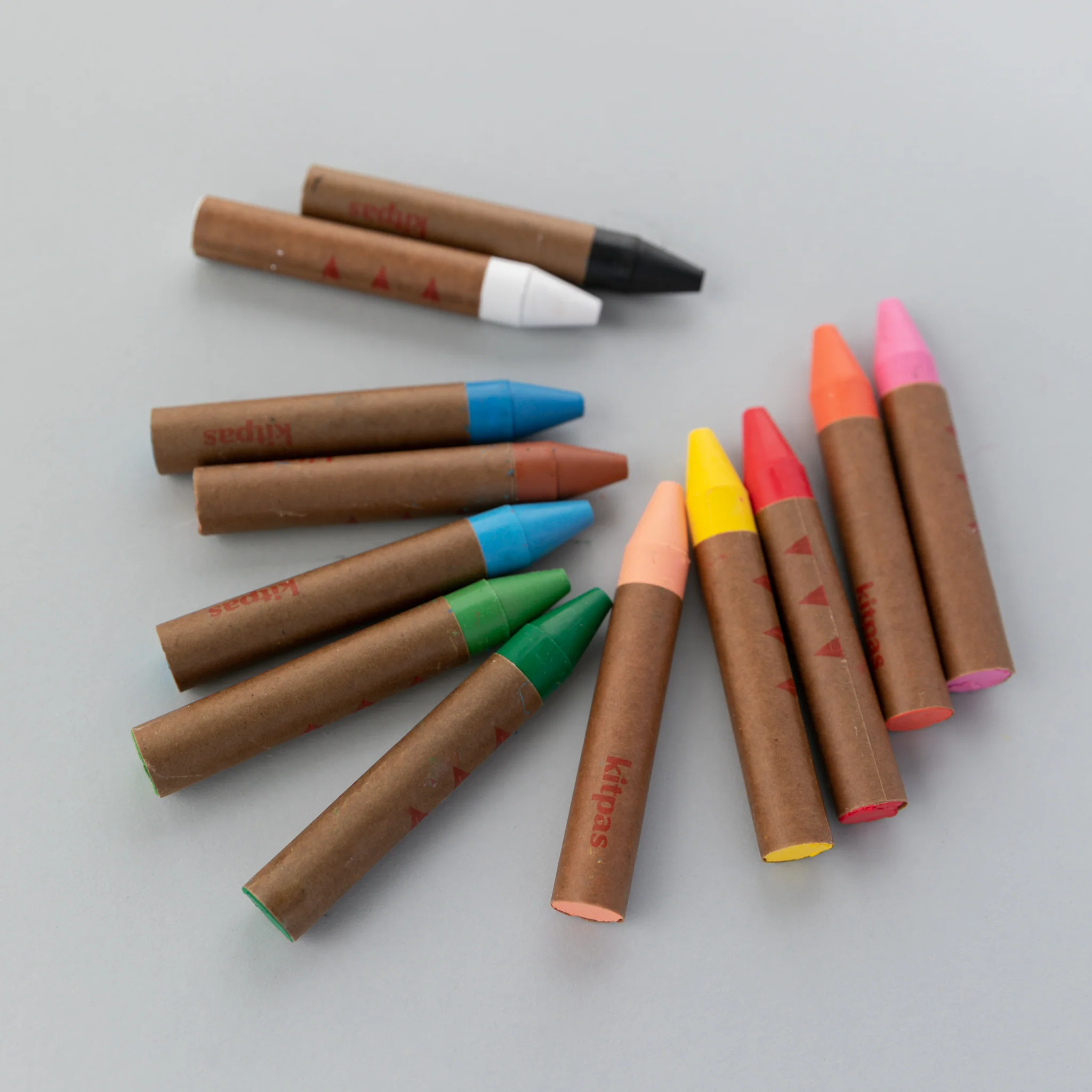 Kitpas Large Art Stick Crayons - 12 colors - Image 3