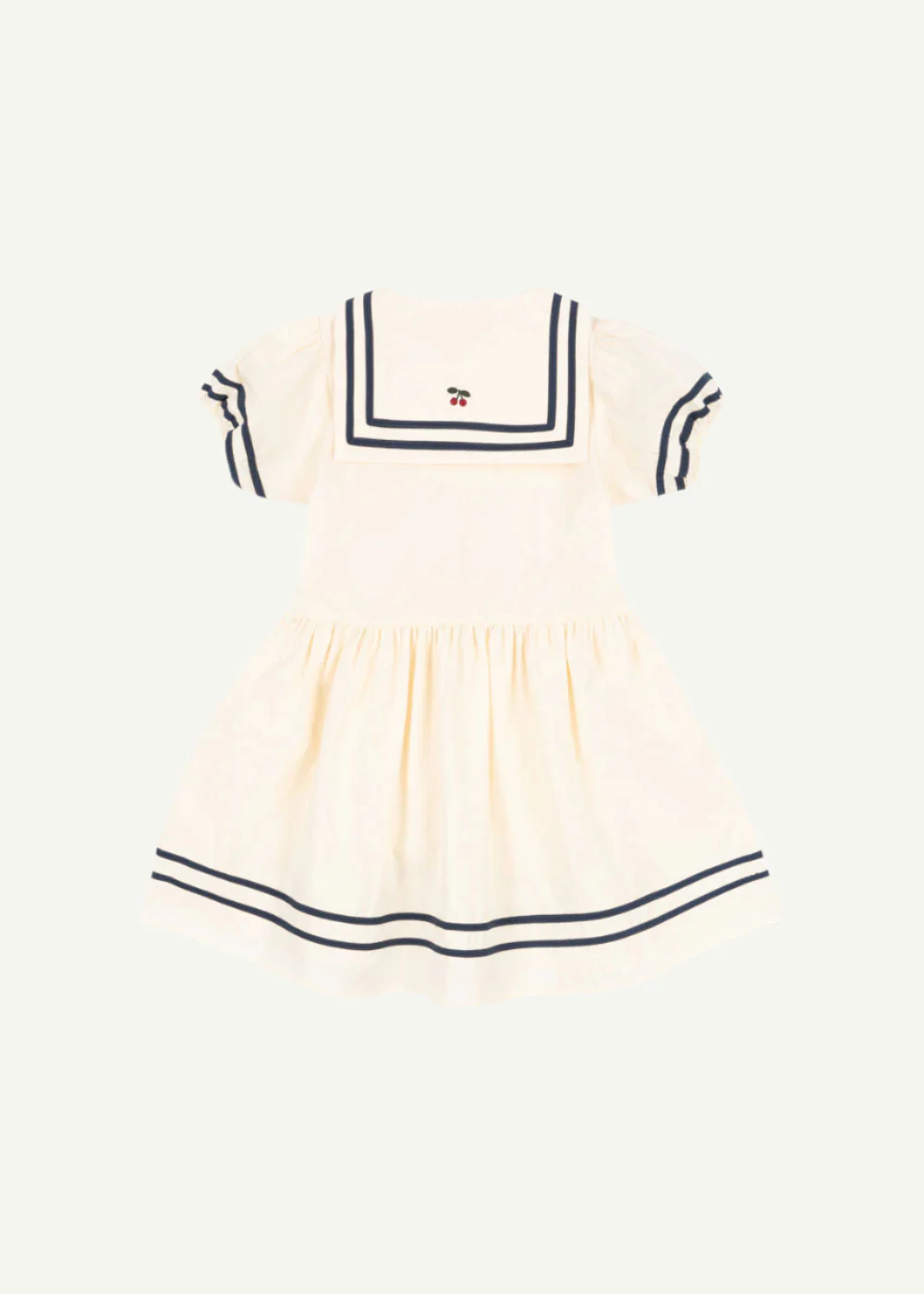 Konges Sloejd | Allie Sailor Dress in Optic White: Classic Nautical Design - Image 2