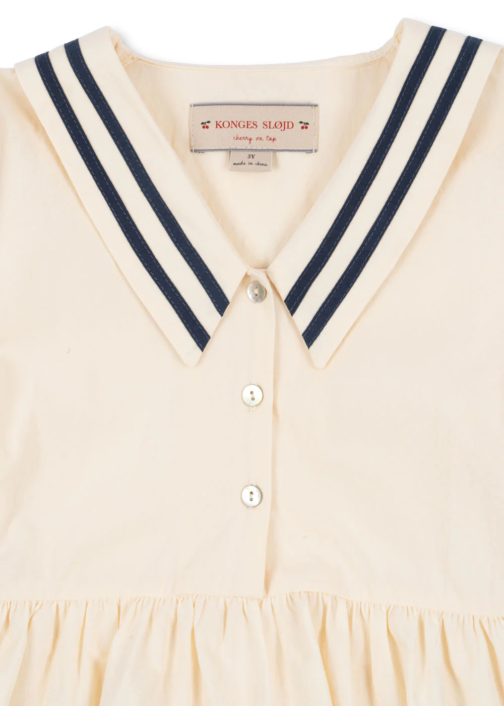 Konges Sloejd | Allie Sailor Dress in Optic White: Classic Nautical Design - Image 4