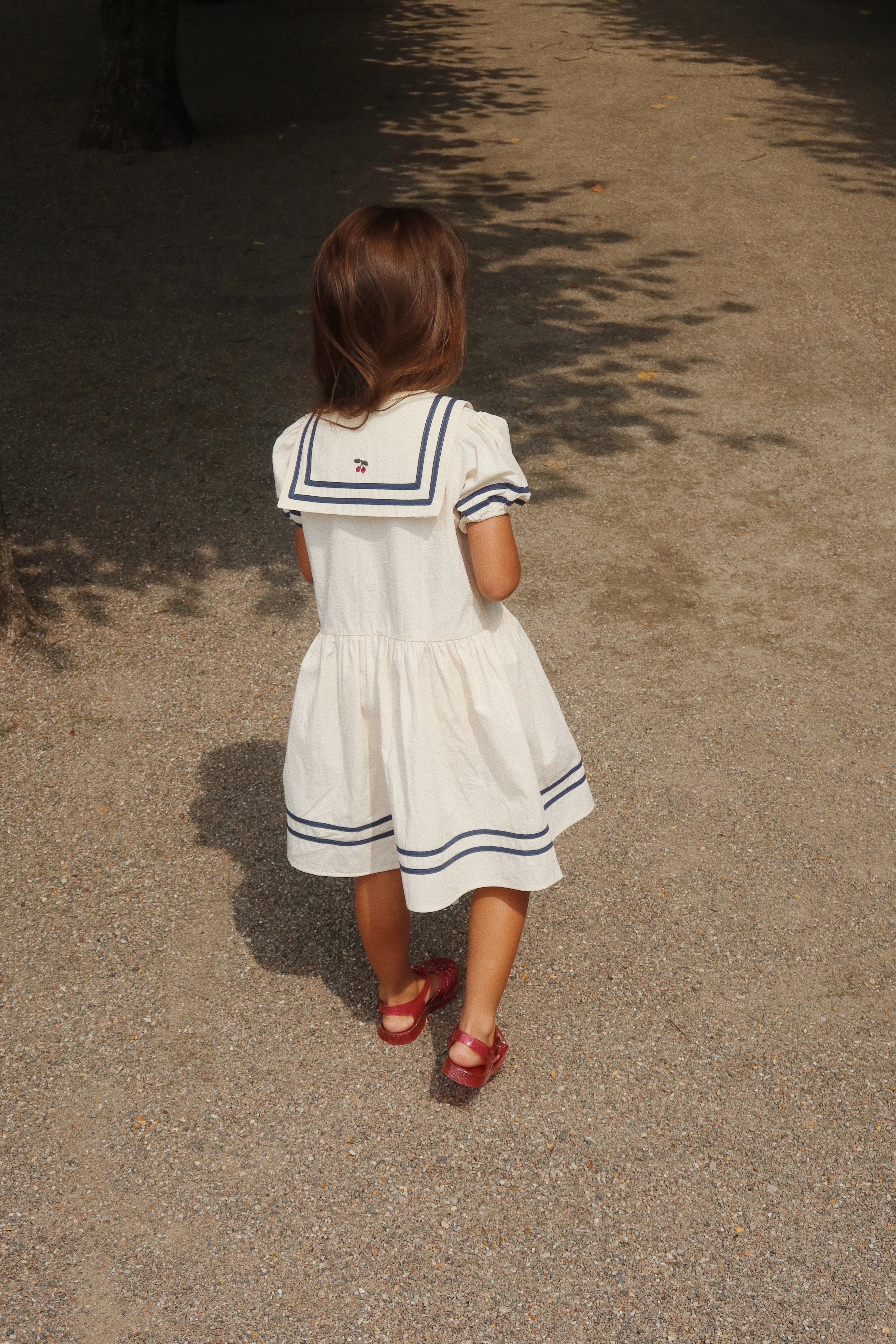 Konges Sloejd | Allie Sailor Dress in Optic White: Classic Nautical Design - Image 7