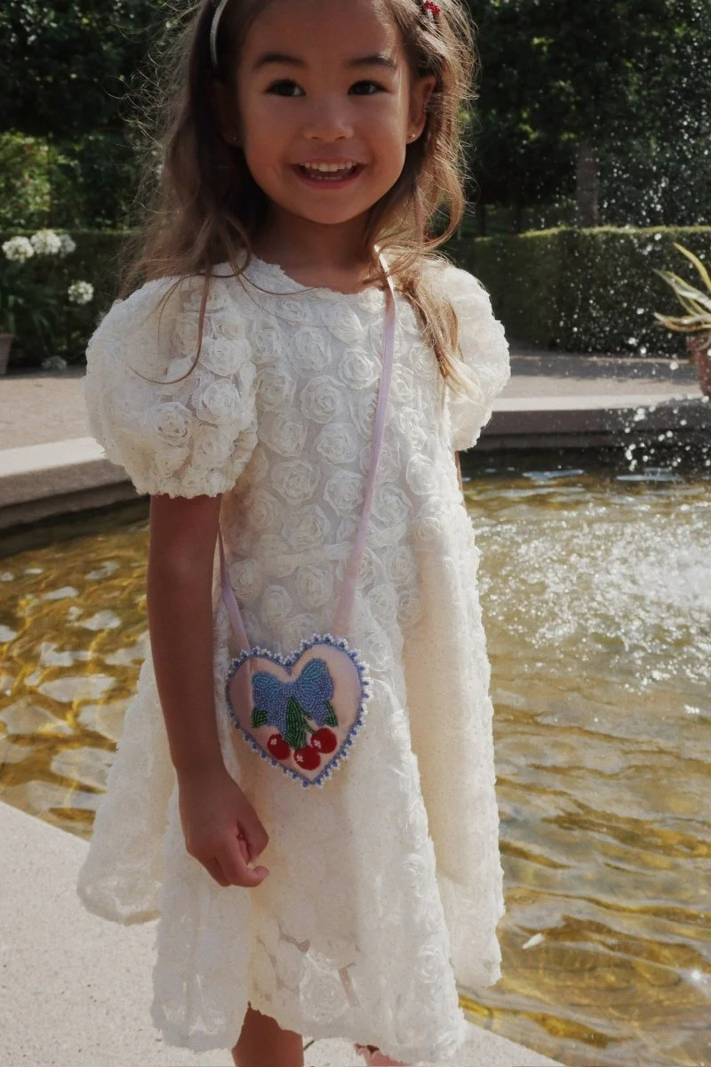 Konges Sloejd | Ally Dress in Antique White: Elegant Textured Lace Special Occasion Dress - Image 8