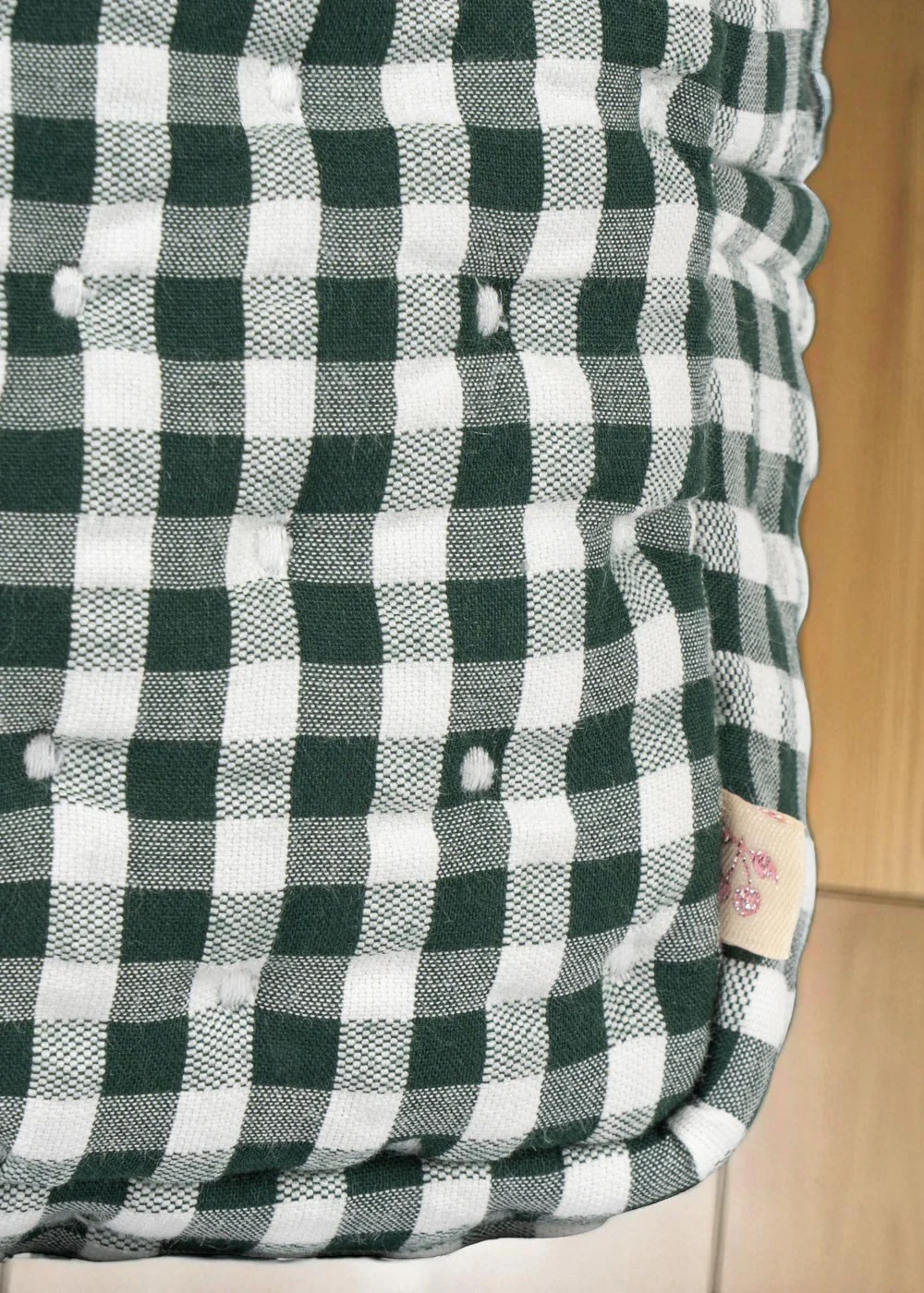 Konges Sloejd | Baby Doll Diaper Bag - Green Check - Image 4