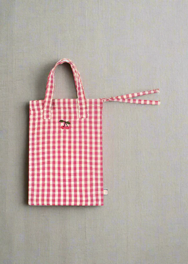 Konges Sloejd | Baby Doll Nursery Set - Bubblegum Check - Image 2