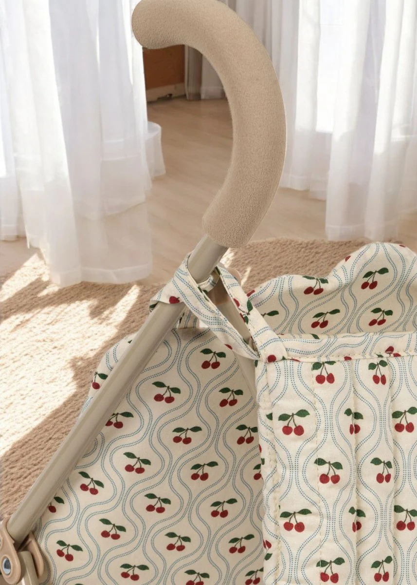 Konges Sloejd | Baby Doll Stroller - Cherry Motif - Image 3