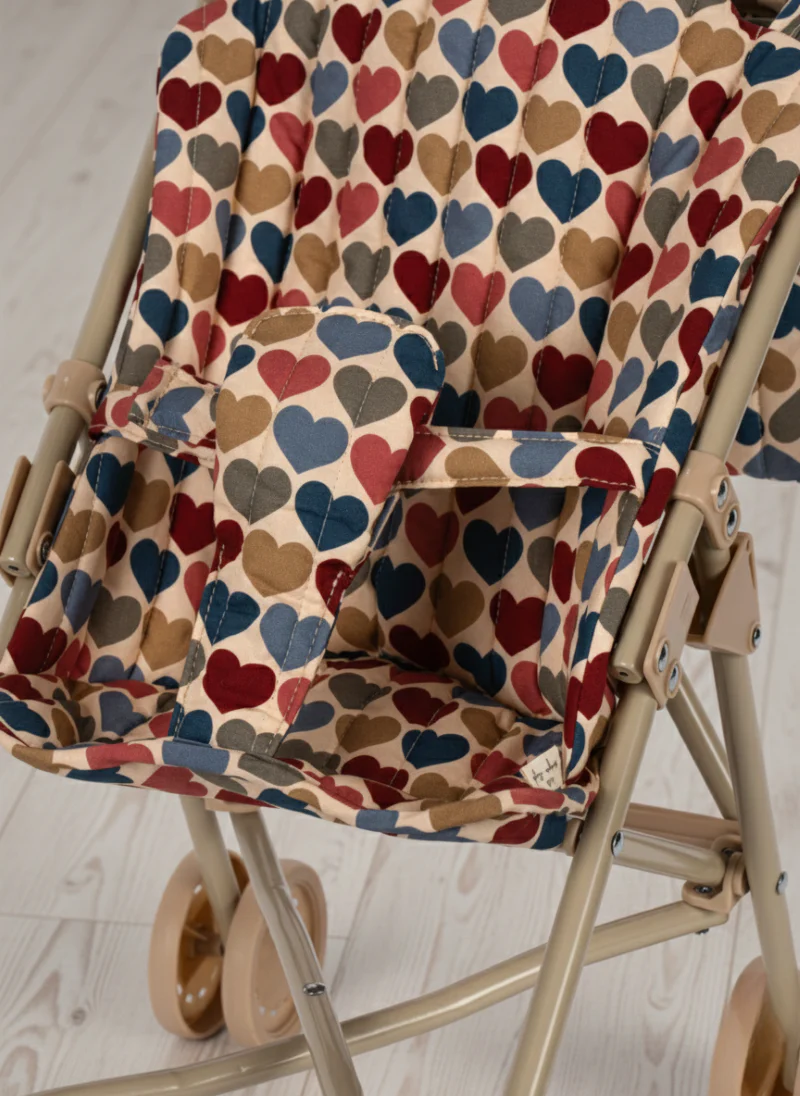 Konges Sloejd | Baby Doll Stroller - Coeur Bisous - Image 3