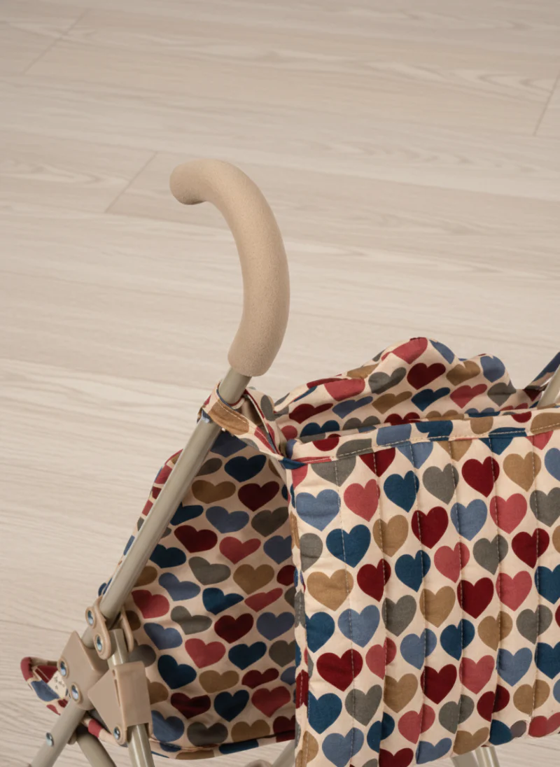 Konges Sloejd | Baby Doll Stroller - Coeur Bisous - Image 4