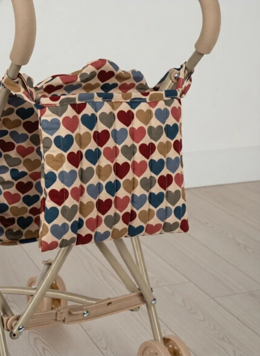 Konges Sloejd | Baby Doll Stroller - Coeur Bisous - Image 5