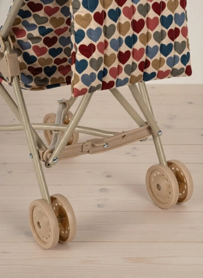 Konges Sloejd | Baby Doll Stroller - Coeur Bisous - Image 6