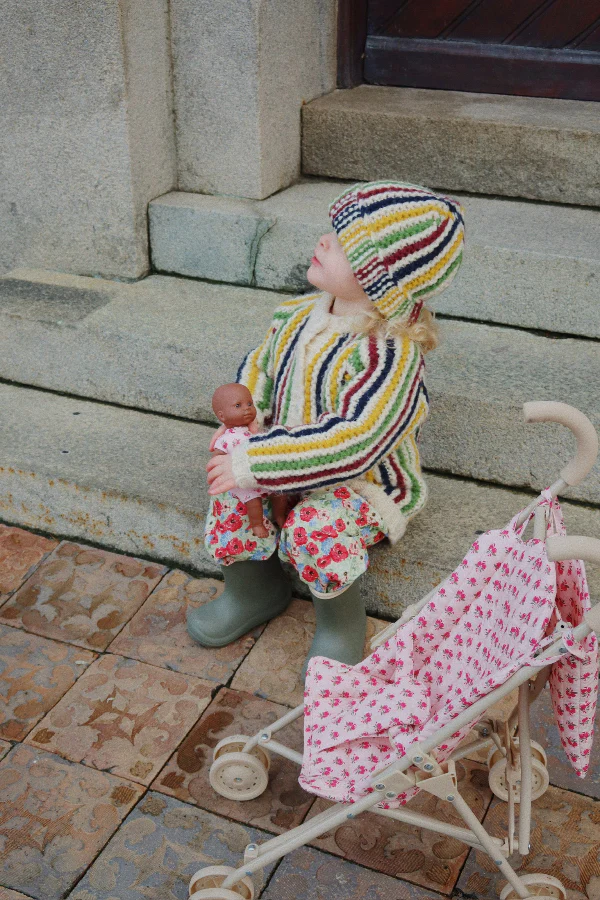 Konges Sloejd | Baby Doll Stroller - Rosie Rose - Image 7