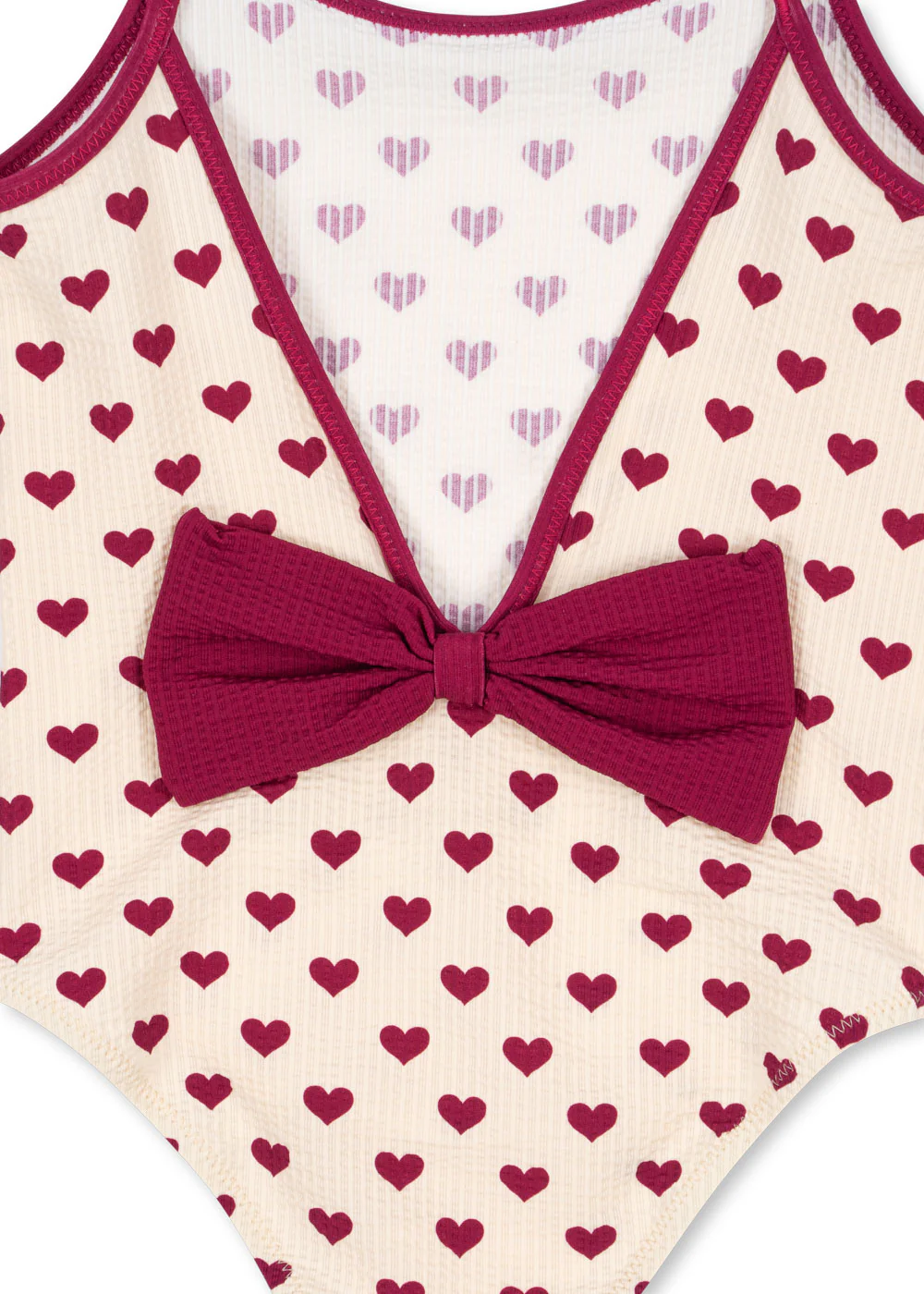 Konges Sloejd | Bowie Swimsuit: Sweet One-Piece Swimwear in Coeur Sangria - Image 3
