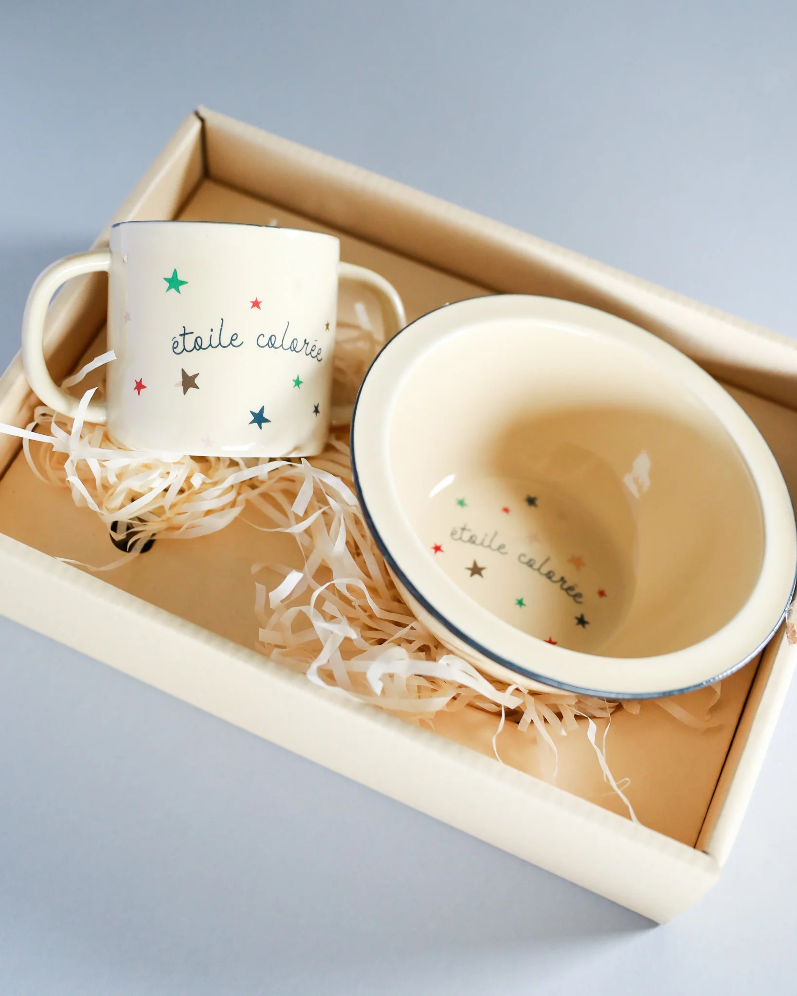 Konges Sloejd | Ceramic Bowl & Cup Set - Stars - Image 2