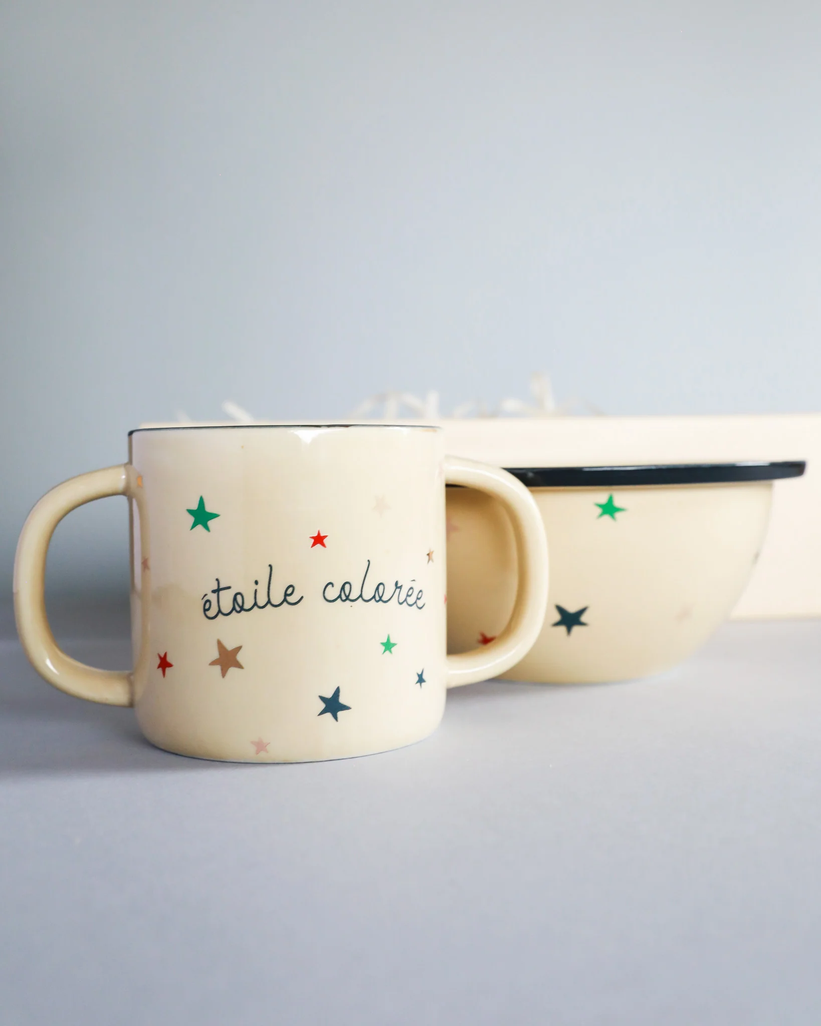 Konges Sloejd | Ceramic Bowl & Cup Set - Stars - Image 3