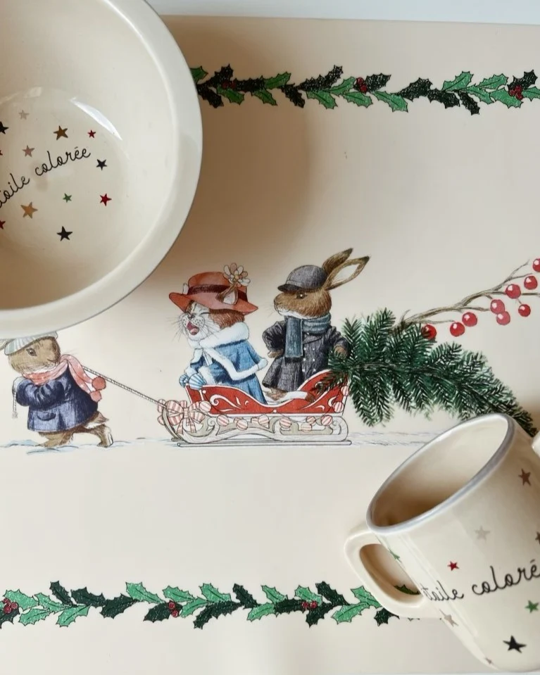 Konges Sloejd | Ceramic Bowl & Cup Set - Stars - Image 4