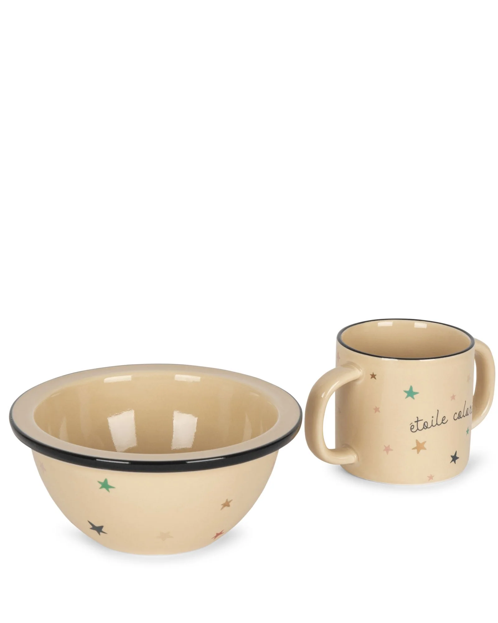 Konges Sloejd | Ceramic Bowl & Cup Set - Stars - Image 5