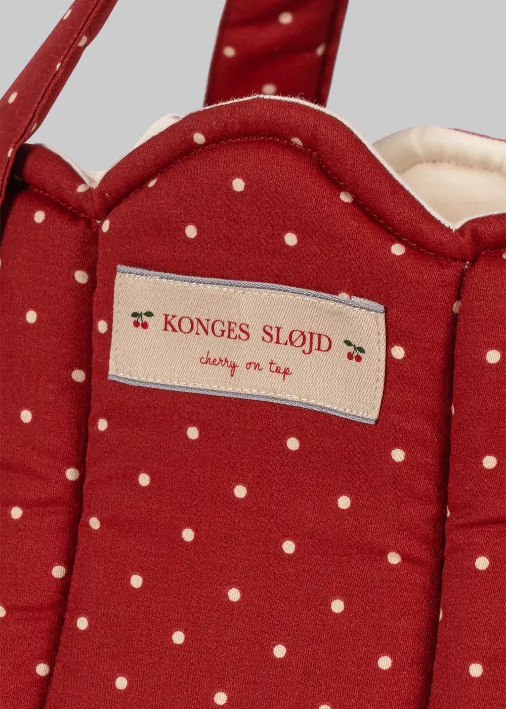 Konges Sloejd | Doll Bassinet - Fraise Dot - Image 3