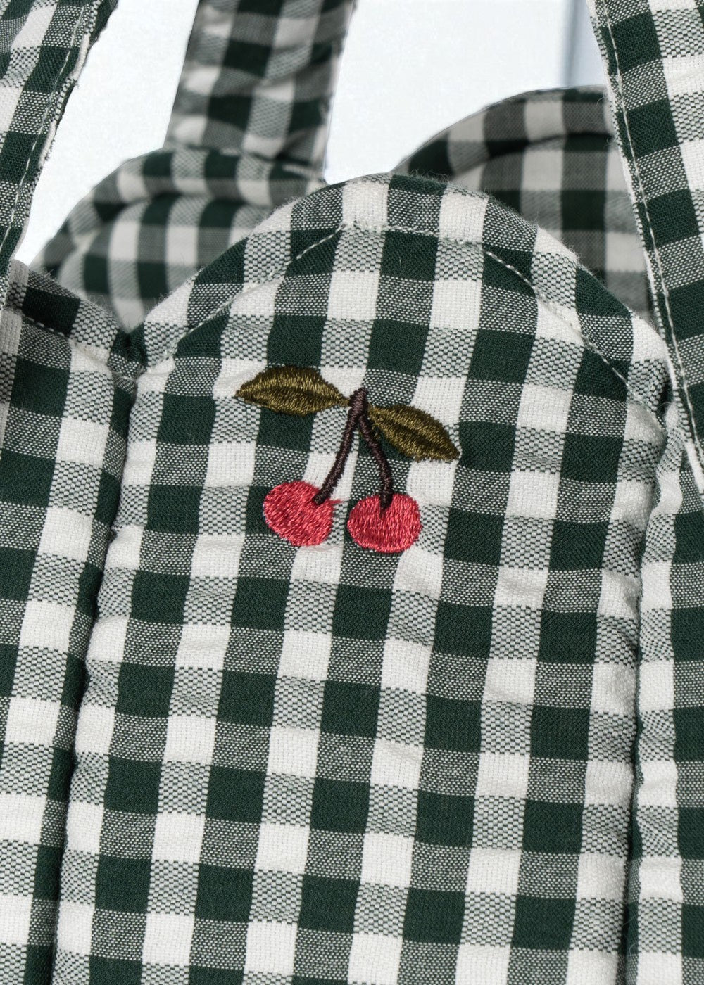 HOLIDAY EXCLUSIVE: Konges Sloejd | Doll Bassinet - Green Check - Image 2