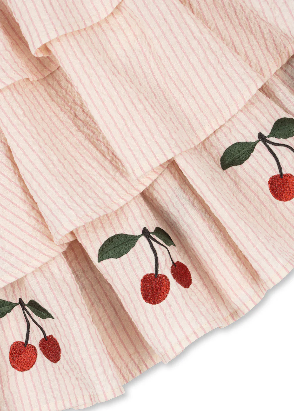 Konges Sloejd | Ellie Dress in Cherry Seersucker - Image 4