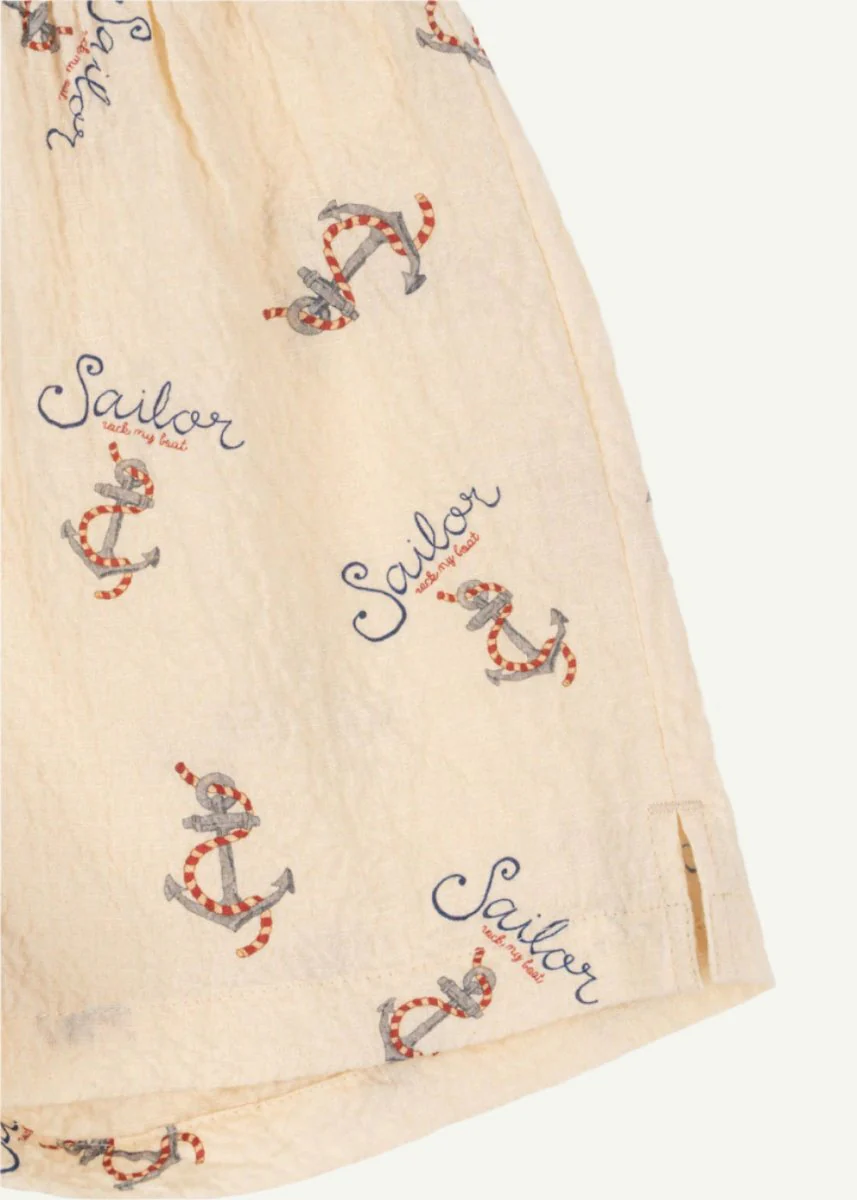 Konges Sloejd | Elliot Organic Shorts in 'Rock My Boat' Print - Image 4
