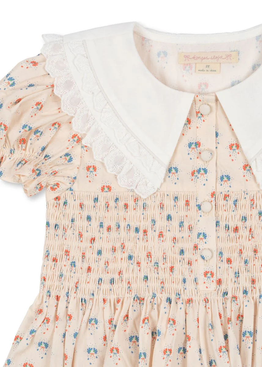 Konges Sloejd | Midsummer Dress in Cream: Vintage-Inspired Elegance for Little Dreamers - Image 4