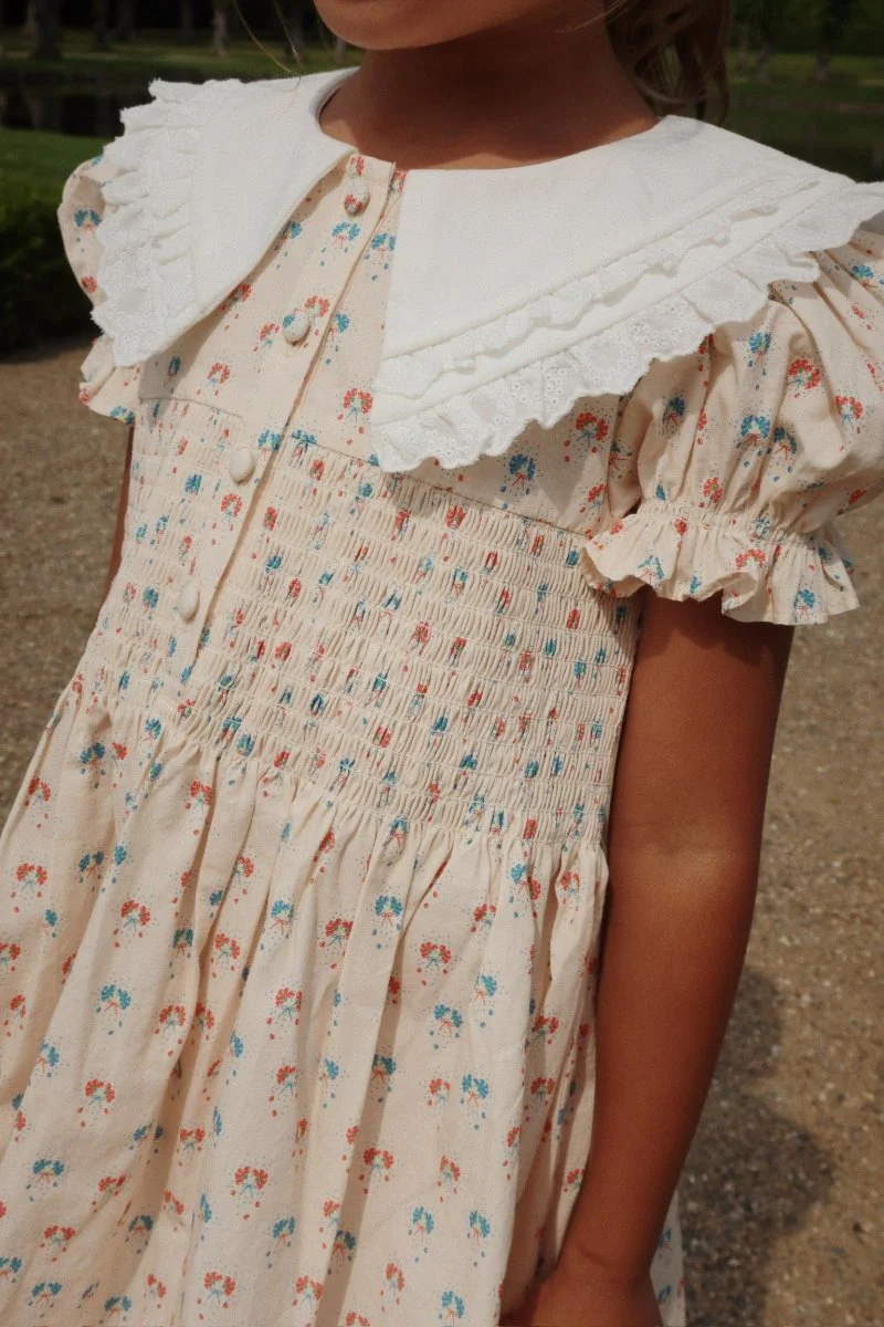 Konges Sloejd | Midsummer Dress in Cream: Vintage-Inspired Elegance for Little Dreamers - Image 6