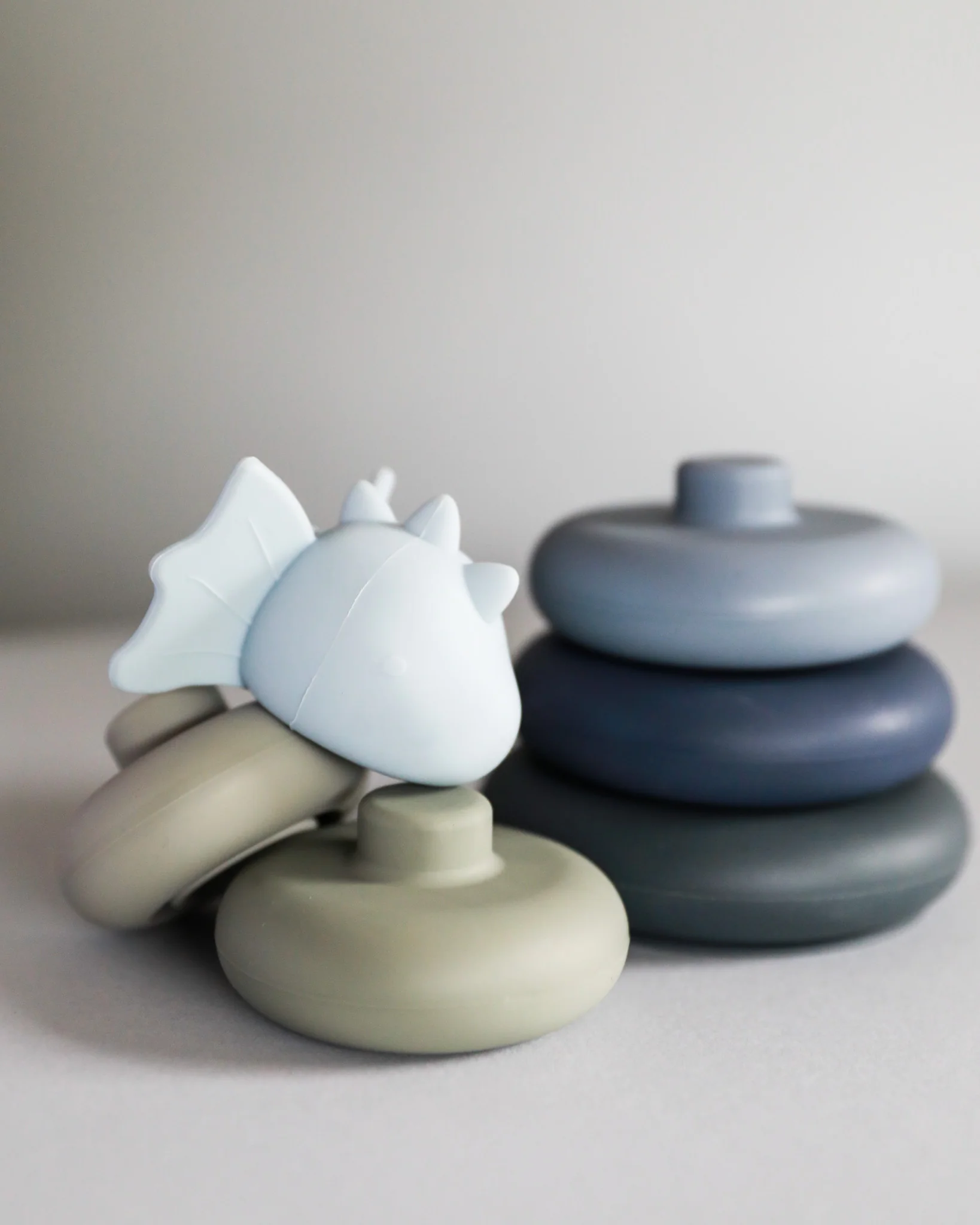 Konges Sloejd | Silicone Stacking Dragon Baby Toy - Image 2